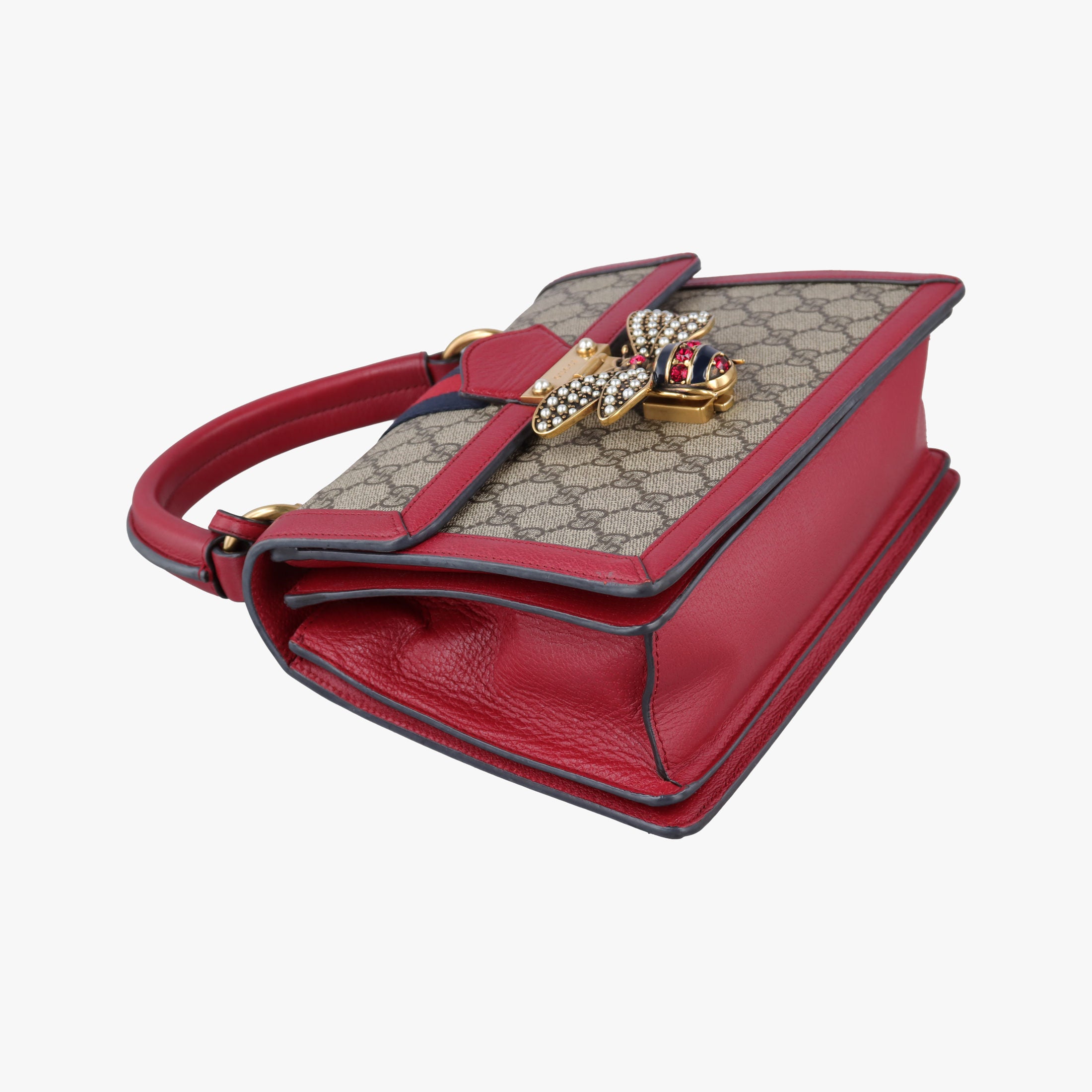 Queen Margaret Brown PVC coated canvas×Leather 476541 A027799125クイーン マーガレット ブラウン PVCコーティングキャンバス×レザー 476541 A027799125