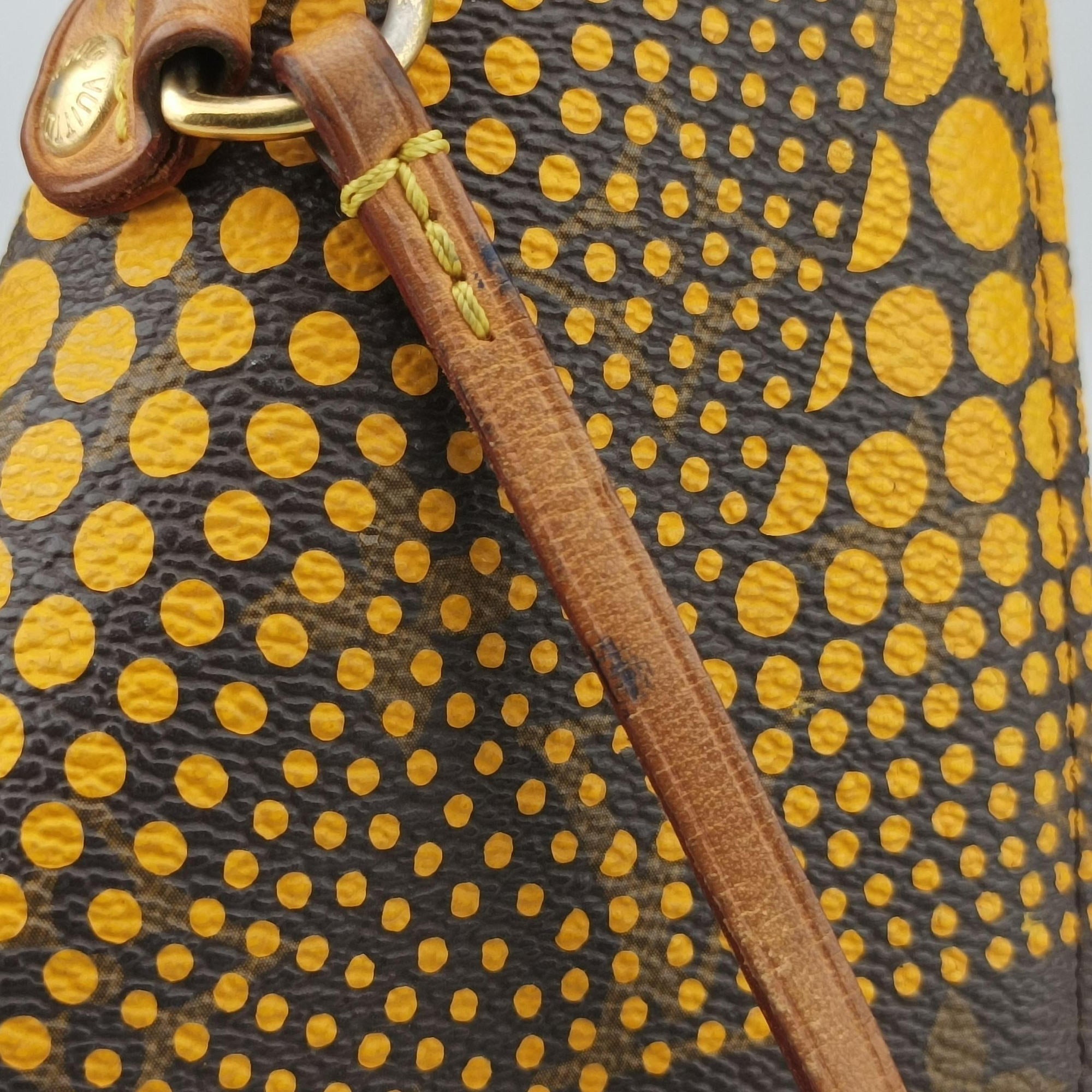 Neverfull MM MARRON × JAUNE Monogram Wave Dot Canvas M40685 TJ3152ネヴァーフルMM マロン × ジョーヌ モノグラム ウェーブ ドットキャンバス M40685 TJ3152