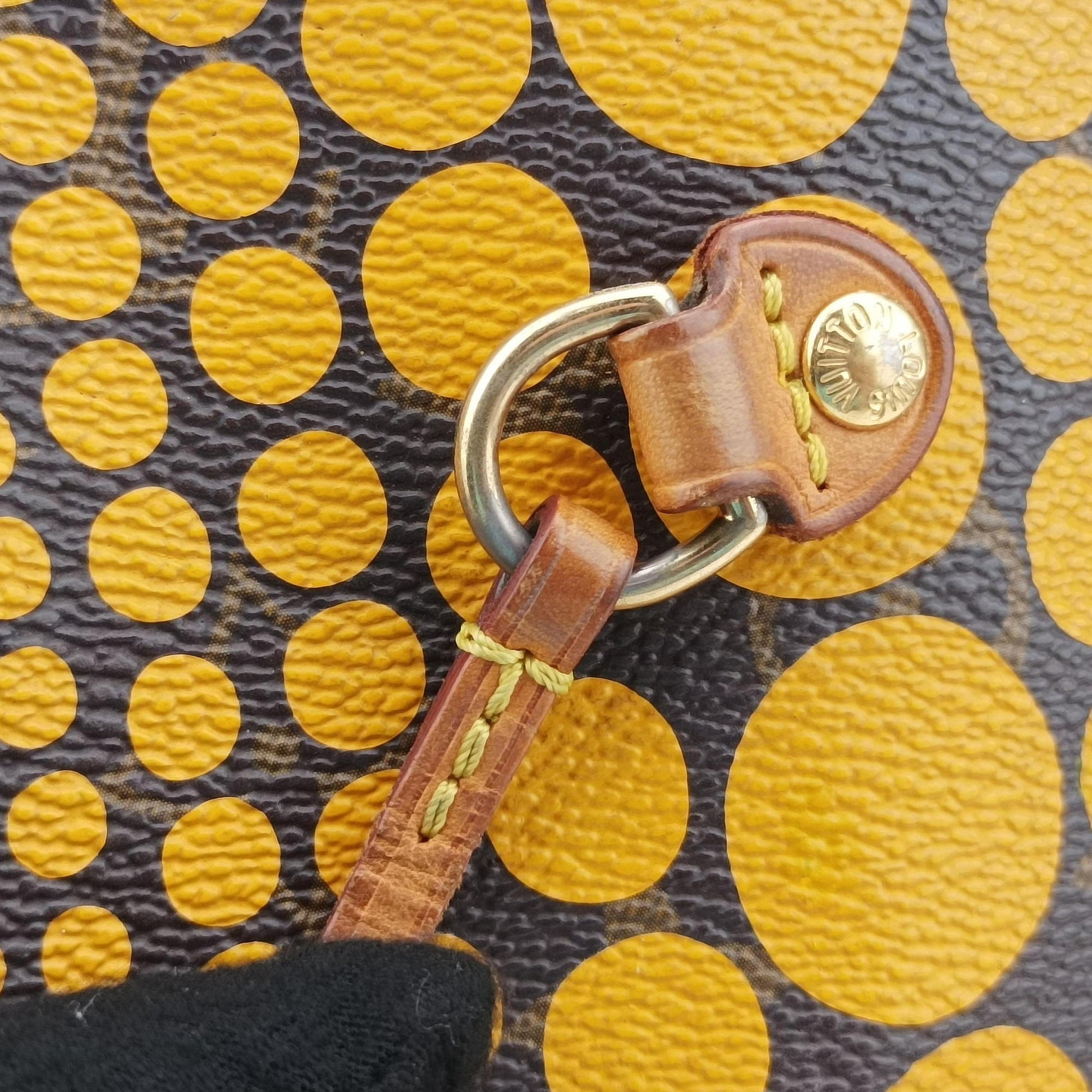 Neverfull MM MARRON × JAUNE Monogram Wave Dot Canvas M40685 TJ3152ネヴァーフルMM マロン × ジョーヌ モノグラム ウェーブ ドットキャンバス M40685 TJ3152