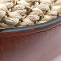 Hammock Small Brown×Beige Leather×Raffia 061701ハンモック スモール ブラウン×ベージュ レザー×ラフィア 061701