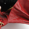 Metal Wallet on Chain Cornflower Clutch Red Saffiano Leather 1MT290 181メタル ウォレット オン チェーン コーンフラワー クラッチ レッド サフィアーノレザー 1MT290 181