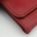 Metal Wallet on Chain Cornflower Clutch Red Saffiano Leather 1MT290 181メタル ウォレット オン チェーン コーンフラワー クラッチ レッド サフィアーノレザー 1MT290 181