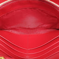 Metal Wallet on Chain Cornflower Clutch Red Saffiano Leather 1MT290 181メタル ウォレット オン チェーン コーンフラワー クラッチ レッド サフィアーノレザー 1MT290 181