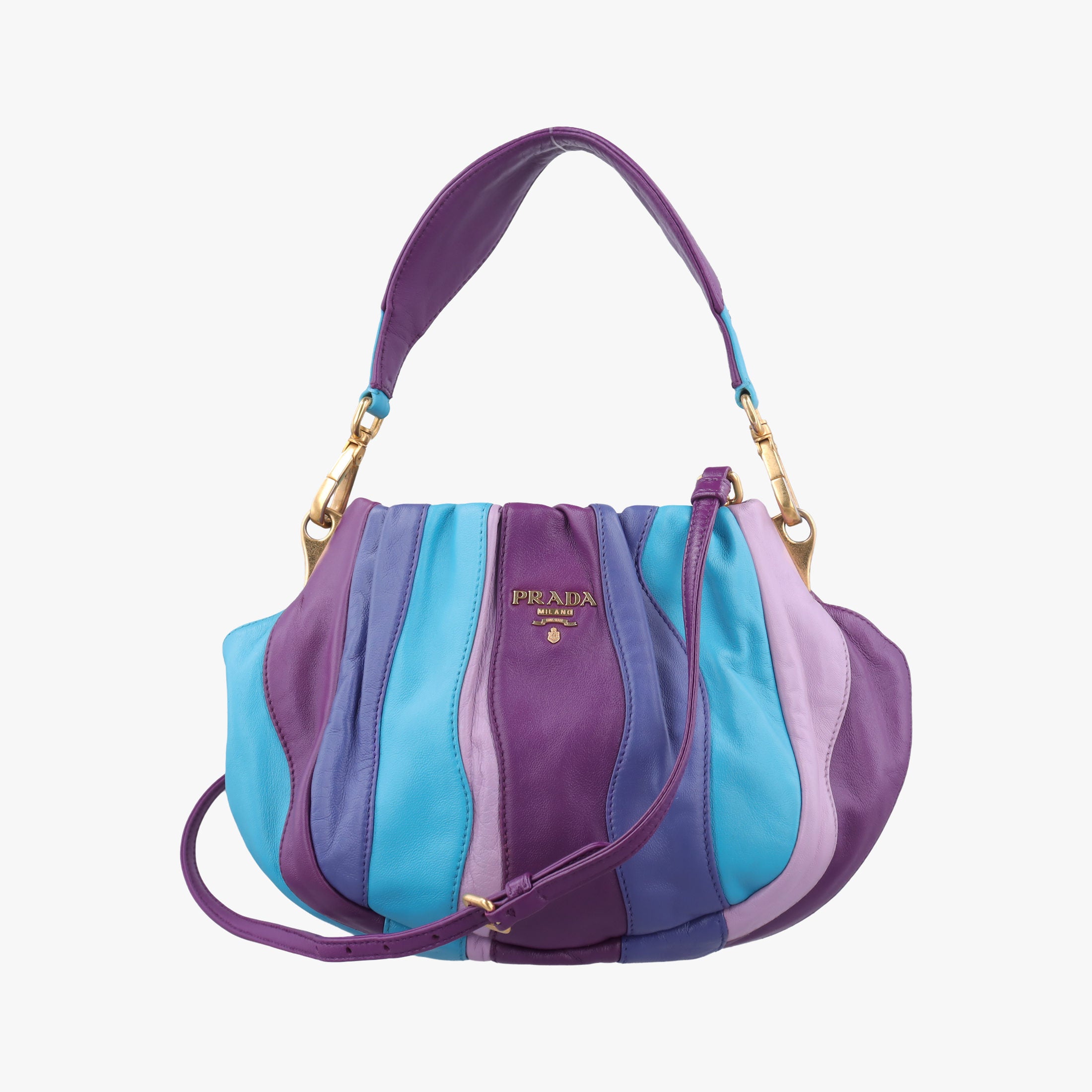  Trembled Blossoms Multicolor Purple × Blue Nappa Leather BN1680 129トレンブルド ブロッサムズ マルチカラー パープル×ブルー  ナッパレザー BN1680 129