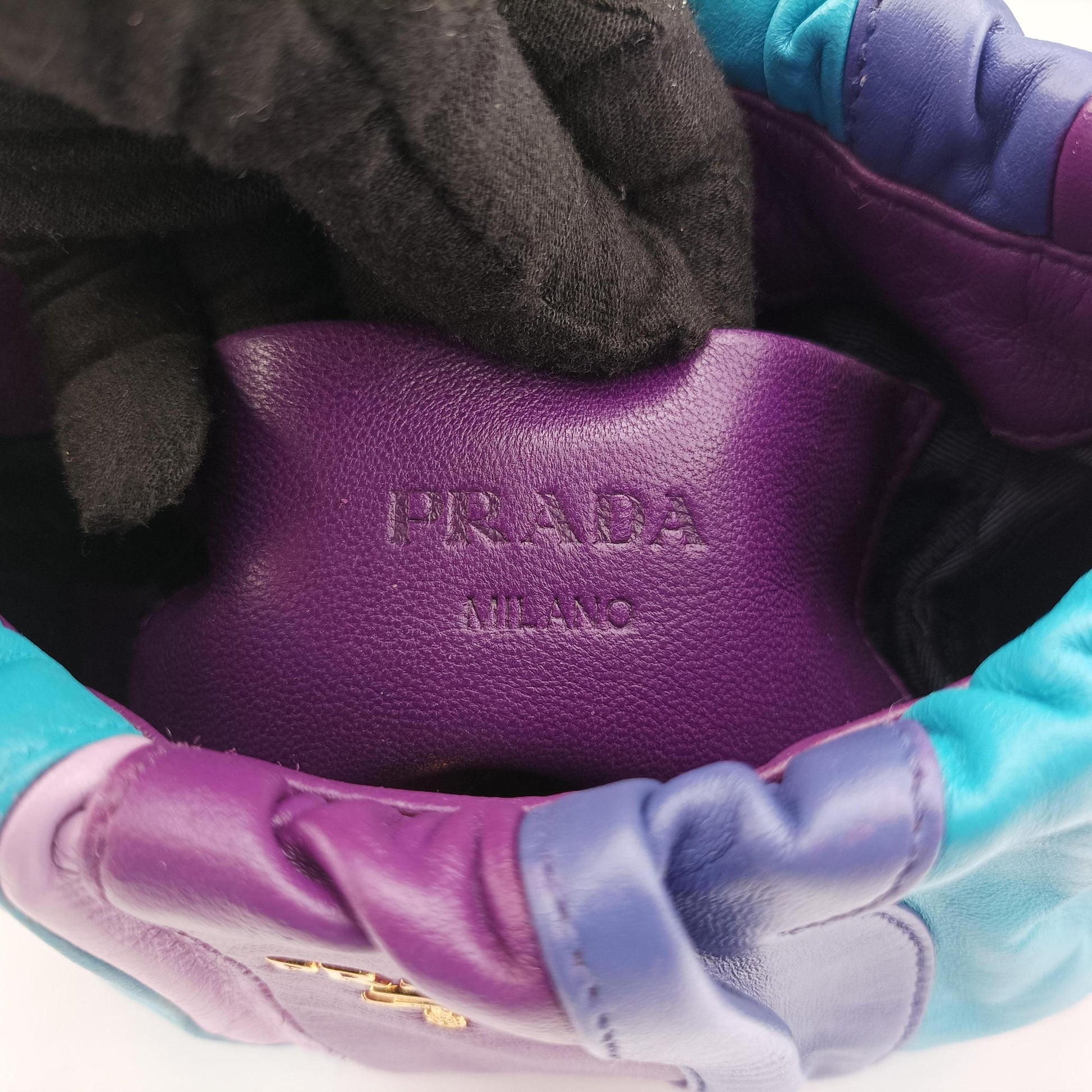 Trembled Blossoms Multicolor Purple × Blue Nappa Leather BN1680 129トレンブルド ブロッサムズ マルチカラー パープル×ブルー  ナッパレザー BN1680 129
