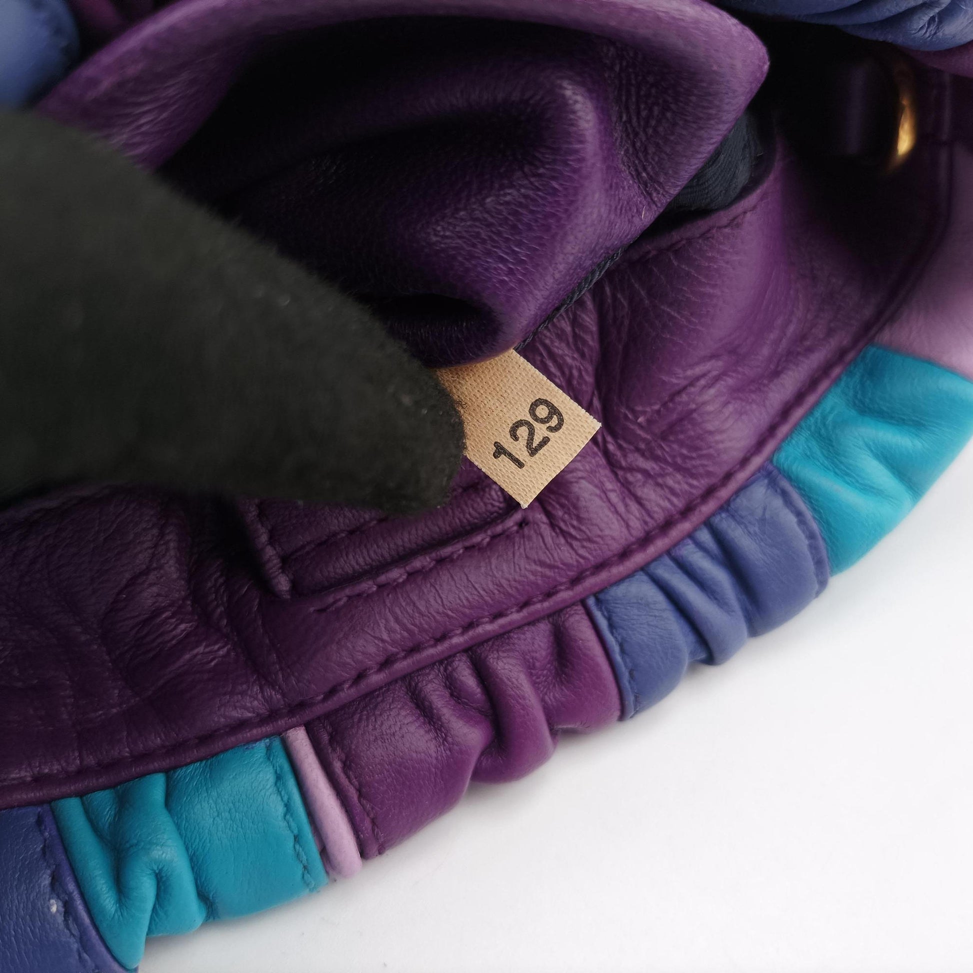  Trembled Blossoms Multicolor Purple × Blue Nappa Leather BN1680 129トレンブルド ブロッサムズ マルチカラー パープル×ブルー  ナッパレザー BN1680 129