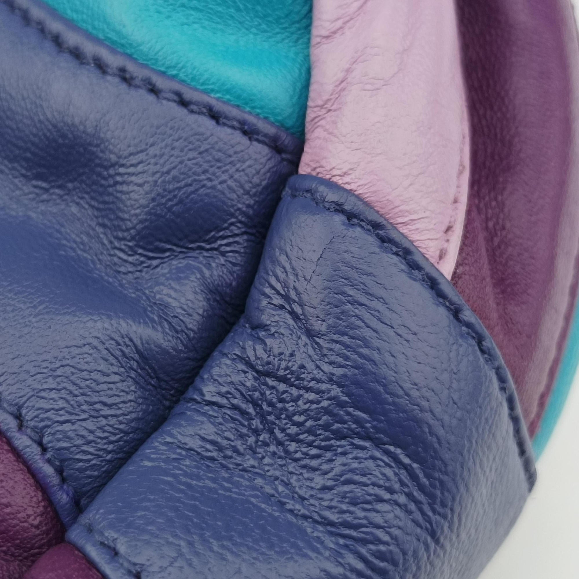  Trembled Blossoms Multicolor Purple × Blue Nappa Leather BN1680 129トレンブルド ブロッサムズ マルチカラー パープル×ブルー  ナッパレザー BN1680 129