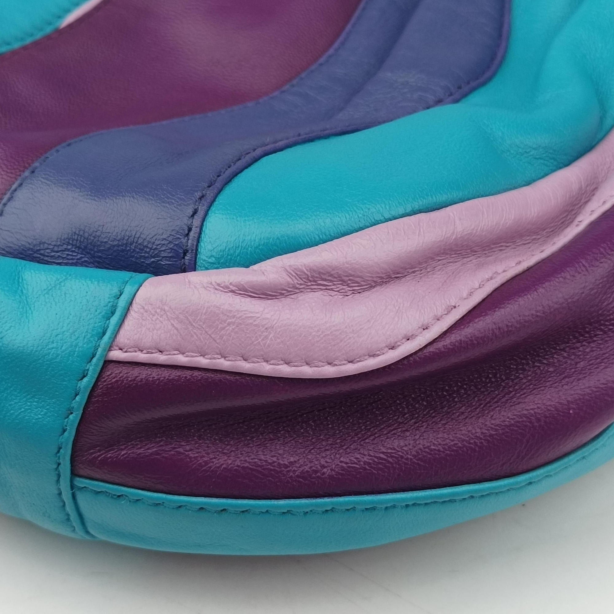  Trembled Blossoms Multicolor Purple × Blue Nappa Leather BN1680 129トレンブルド ブロッサムズ マルチカラー パープル×ブルー  ナッパレザー BN1680 129