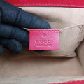 Padlock beige×red×pink PVC coated canvas×Leather 409487 F020695967パドロック ベージュ×レッド×ピンク PVCコーティングキャンバス×レザー 409487 F020695967