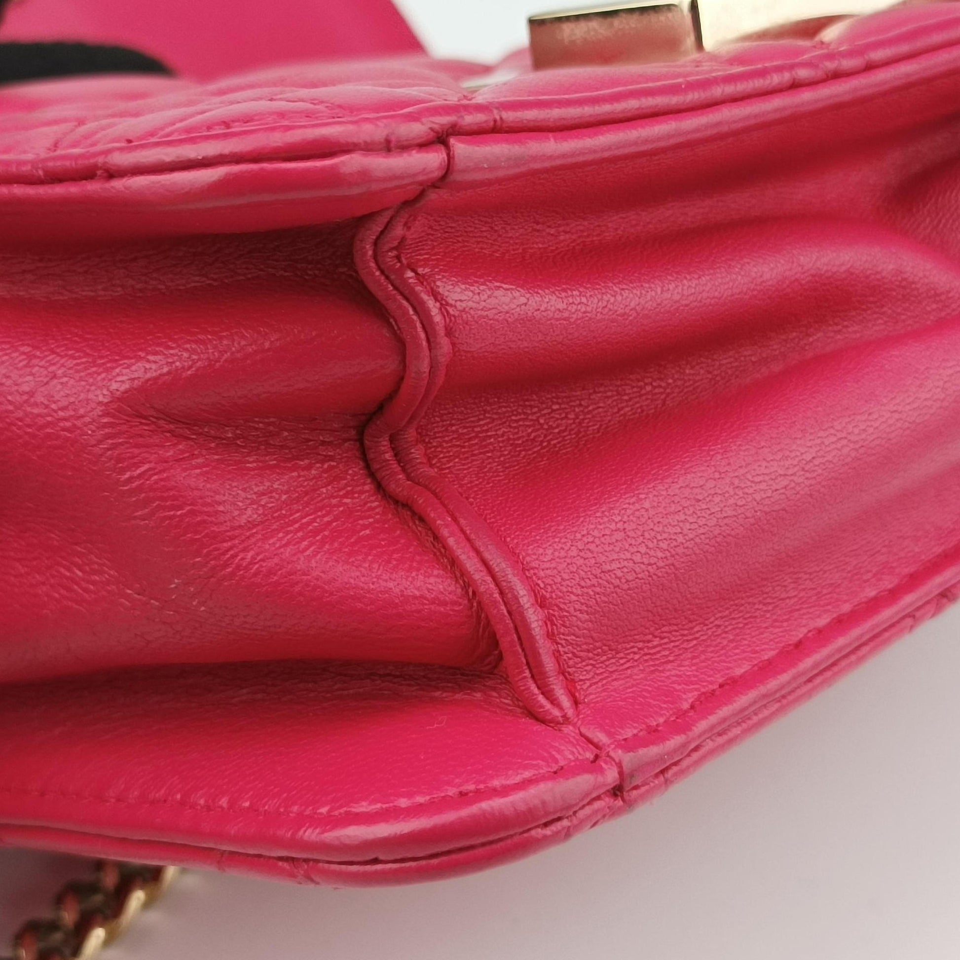 Cannage New Lock Rose lambskin 12-MA-1104カナージュ ニューロック ローズ レッド ラムスキン 12-MA-1104
