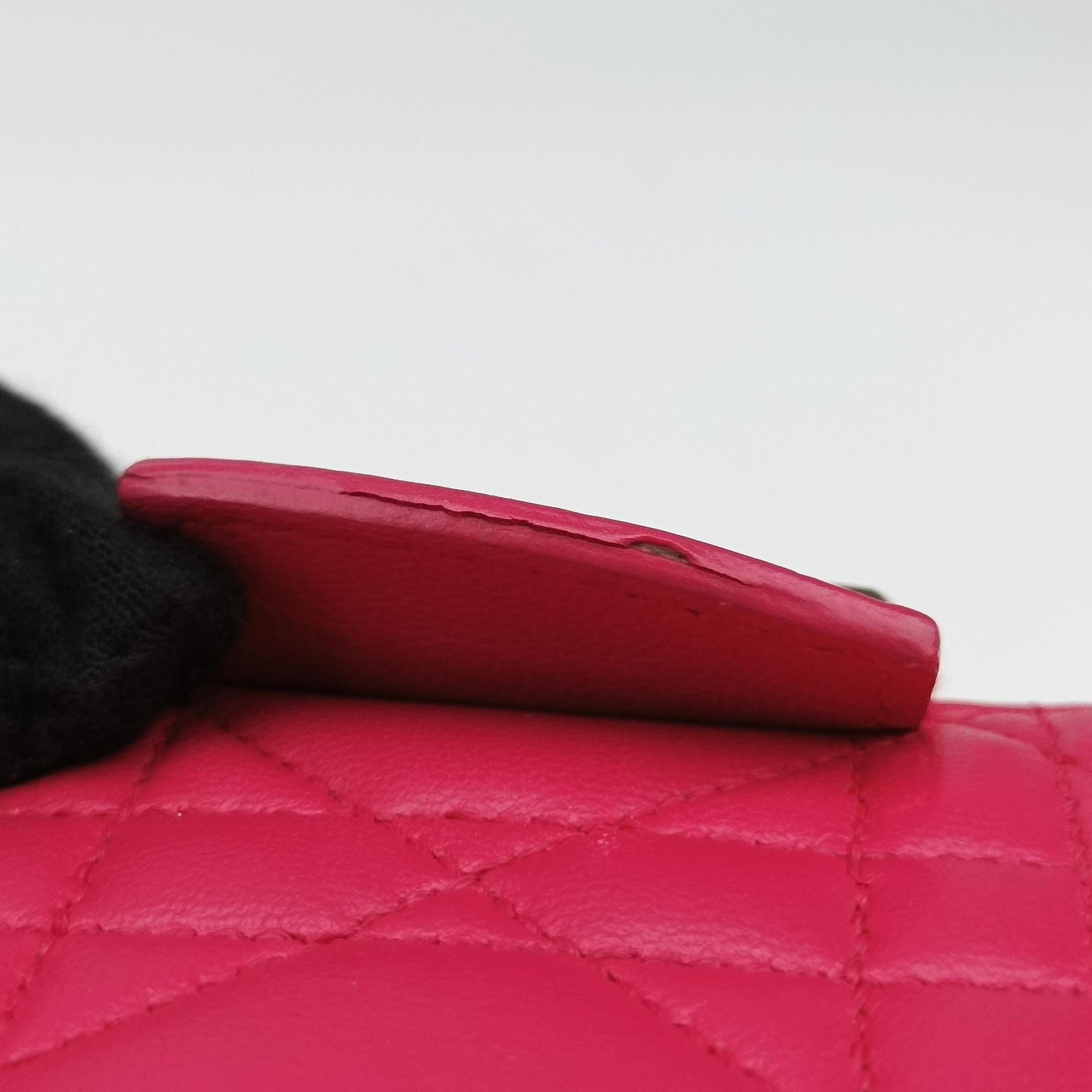 Cannage New Lock Rose lambskin 12-MA-1104カナージュ ニューロック ローズ レッド ラムスキン 12-MA-1104