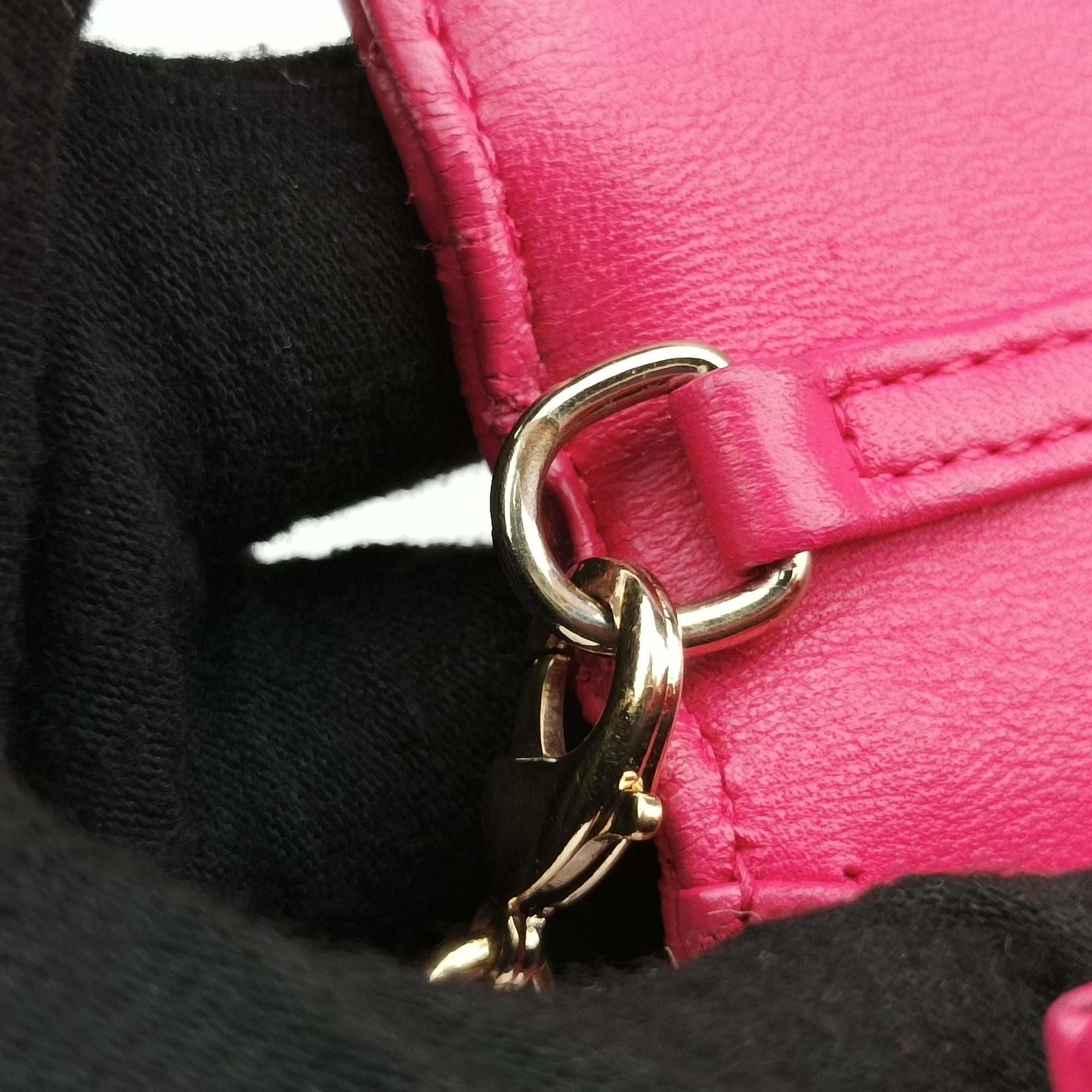 Cannage New Lock Rose lambskin 12-MA-1104カナージュ ニューロック ローズ レッド ラムスキン 12-MA-1104