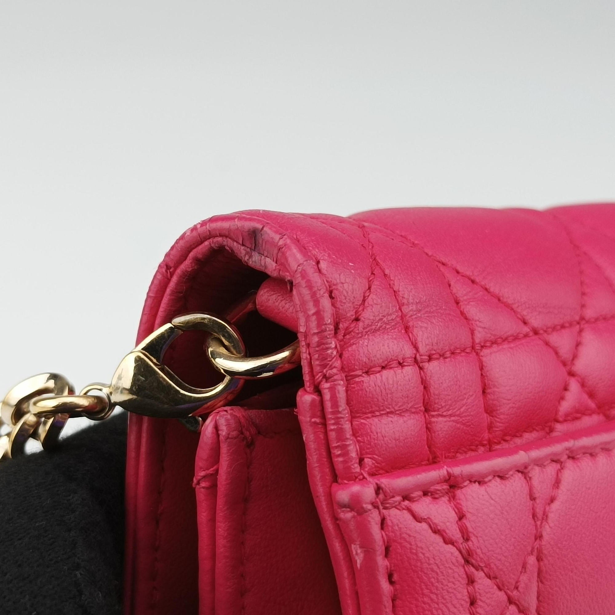 Cannage New Lock Rose lambskin 12-MA-1104カナージュ ニューロック ローズ レッド ラムスキン 12-MA-1104