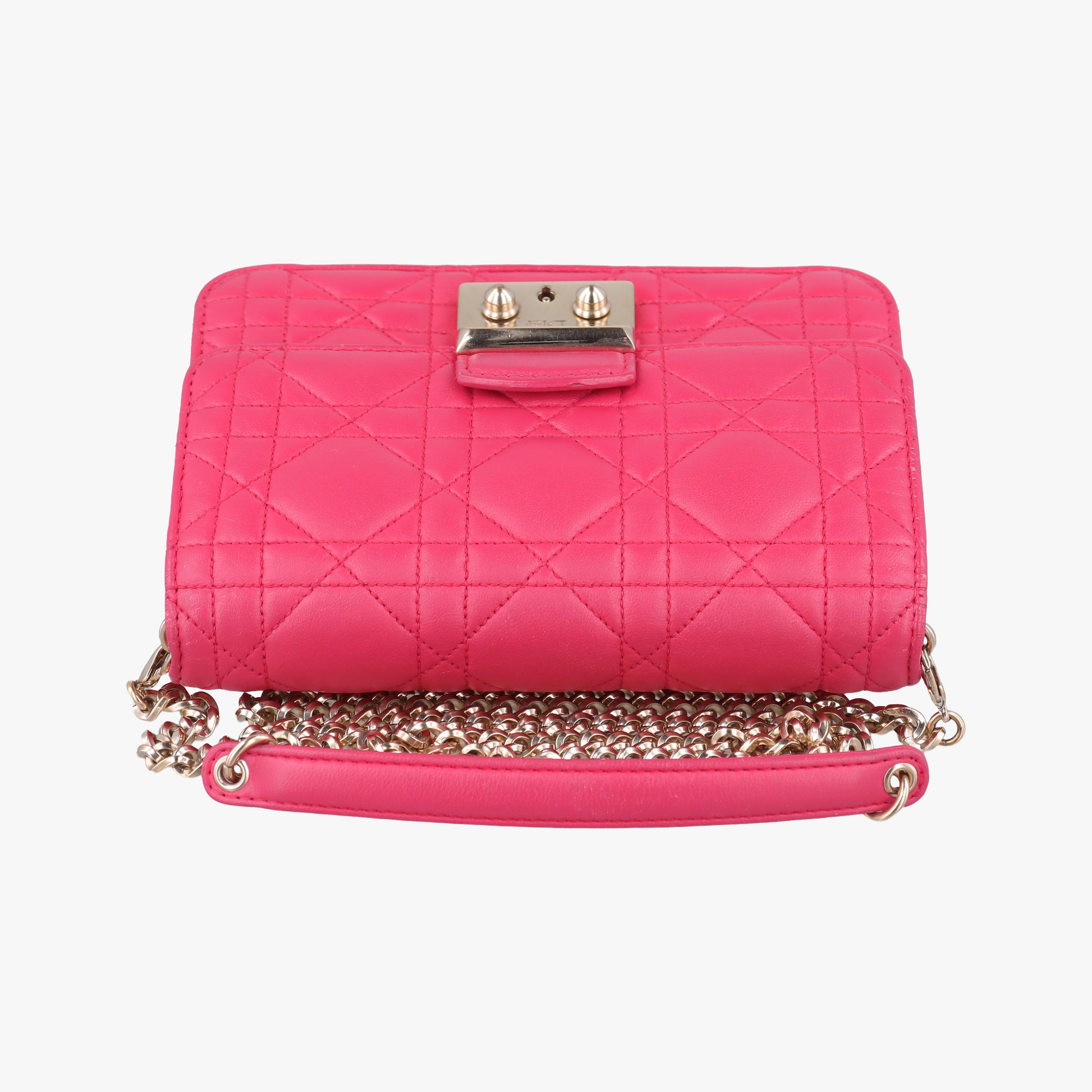 Cannage New Lock Rose lambskin 12-MA-1104カナージュ ニューロック ローズ レッド ラムスキン 12-MA-1104