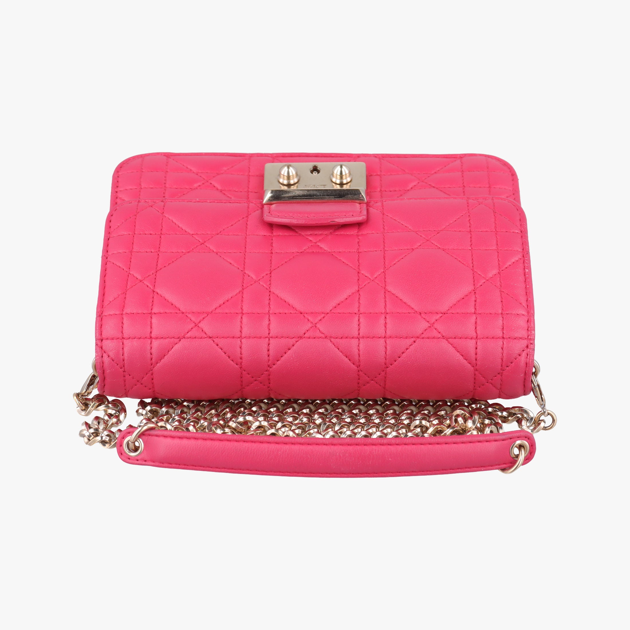 Cannage New Lock Rose lambskin 12-MA-1104カナージュ ニューロック ローズ レッド ラムスキン 12-MA-1104