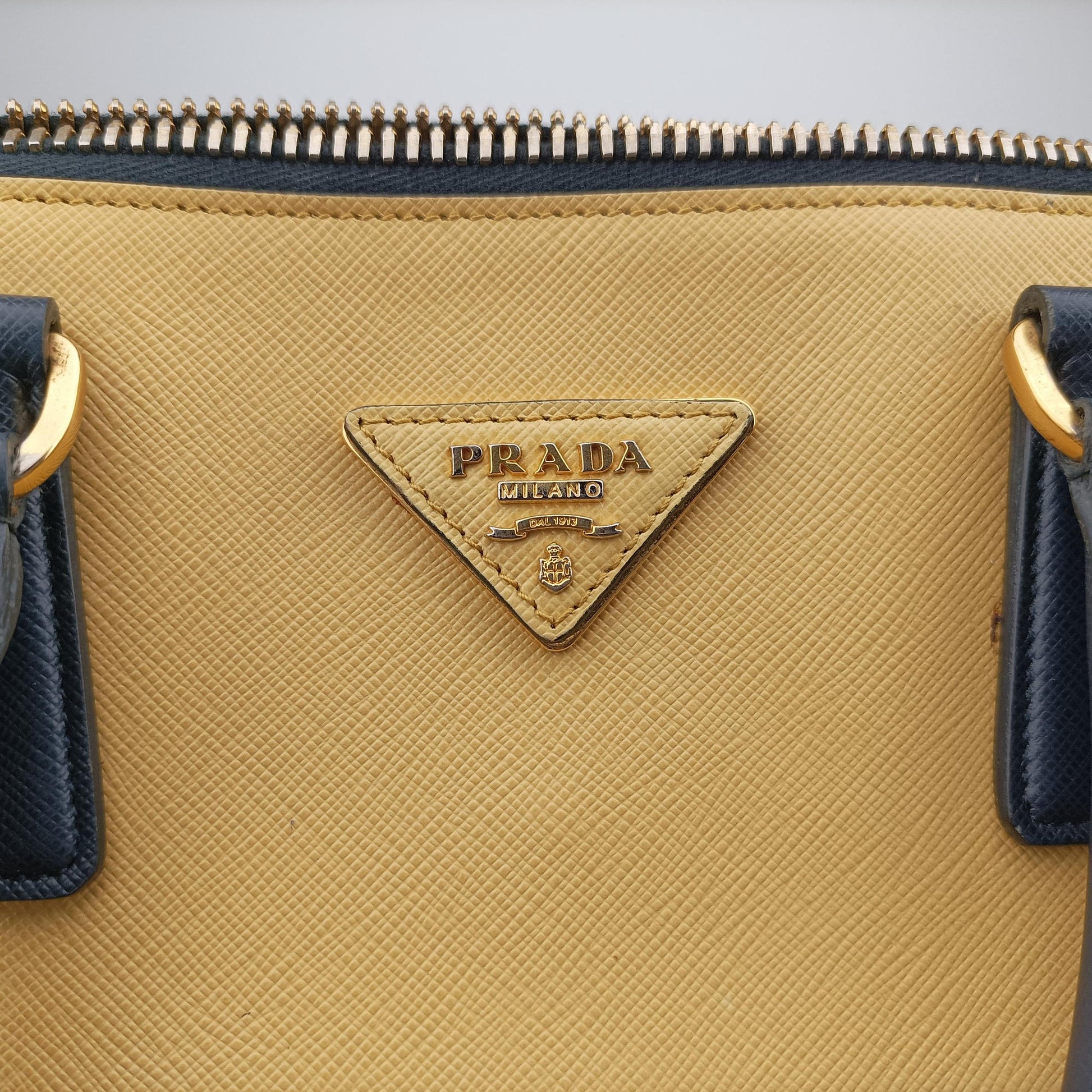 Promenade Navy x yellow SAFFIANO Leather BL836T 7 Bプロムナード ネービーxイェロー サフィアーノレザー BL836T 7 B