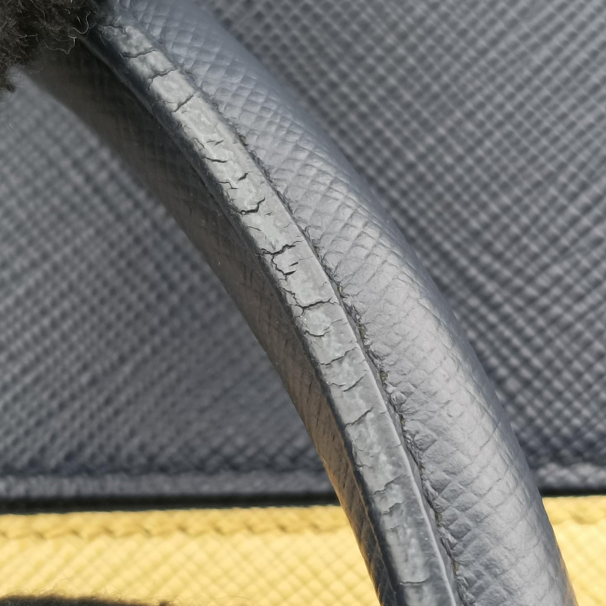 Promenade Navy x yellow SAFFIANO Leather BL836T 7 Bプロムナード ネービーxイェロー サフィアーノレザー BL836T 7 B