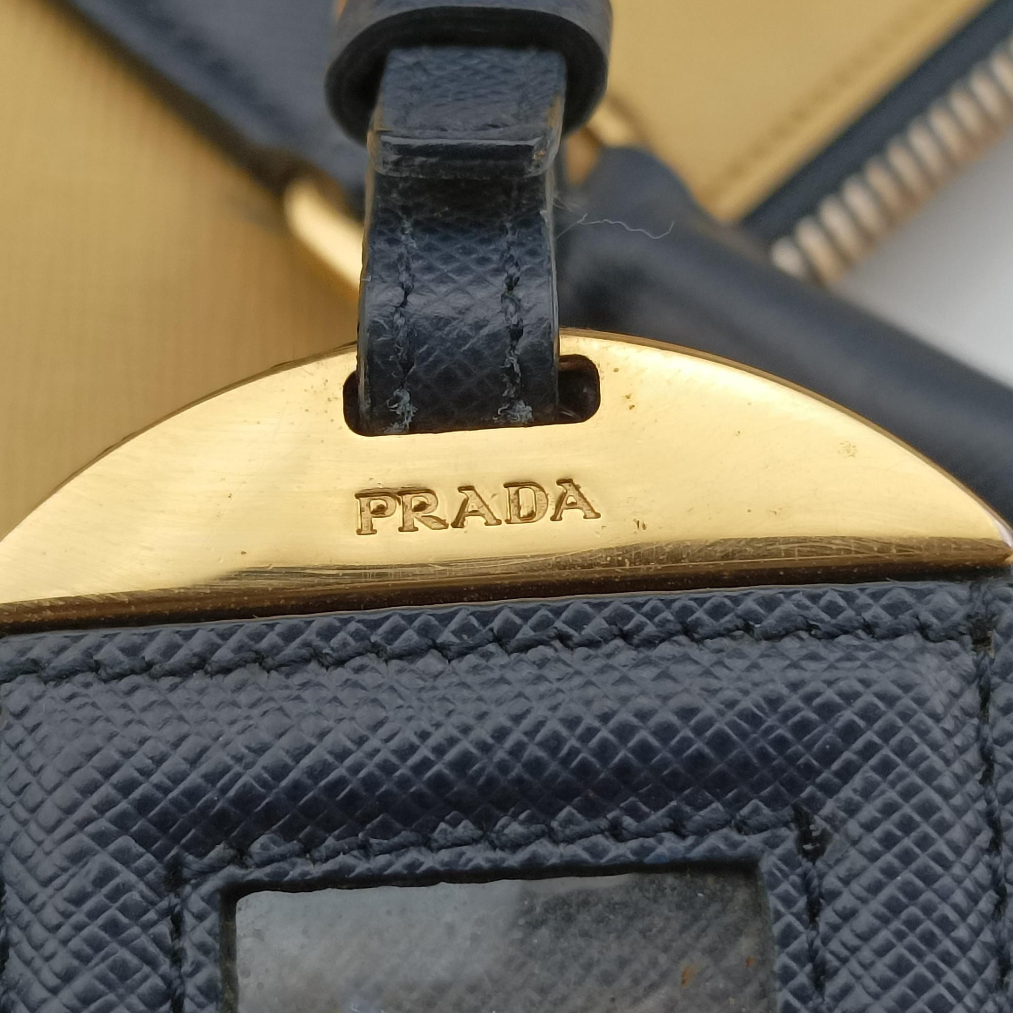Promenade Navy x yellow SAFFIANO Leather BL836T 7 Bプロムナード ネービーxイェロー サフィアーノレザー BL836T 7 B