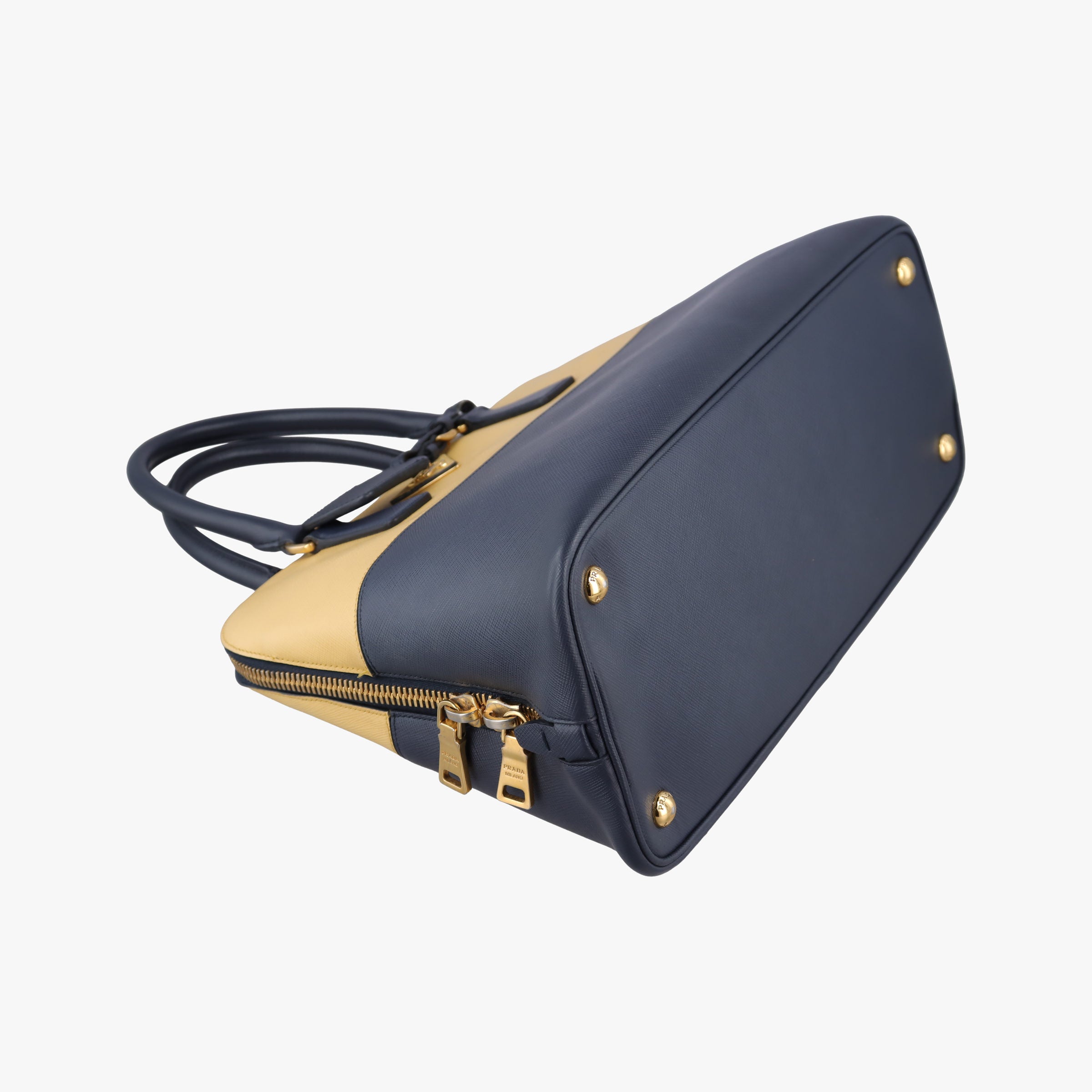 Promenade Navy x yellow SAFFIANO Leather BL836T 7 Bプロムナード ネービーxイェロー サフィアーノレザー BL836T 7 B
