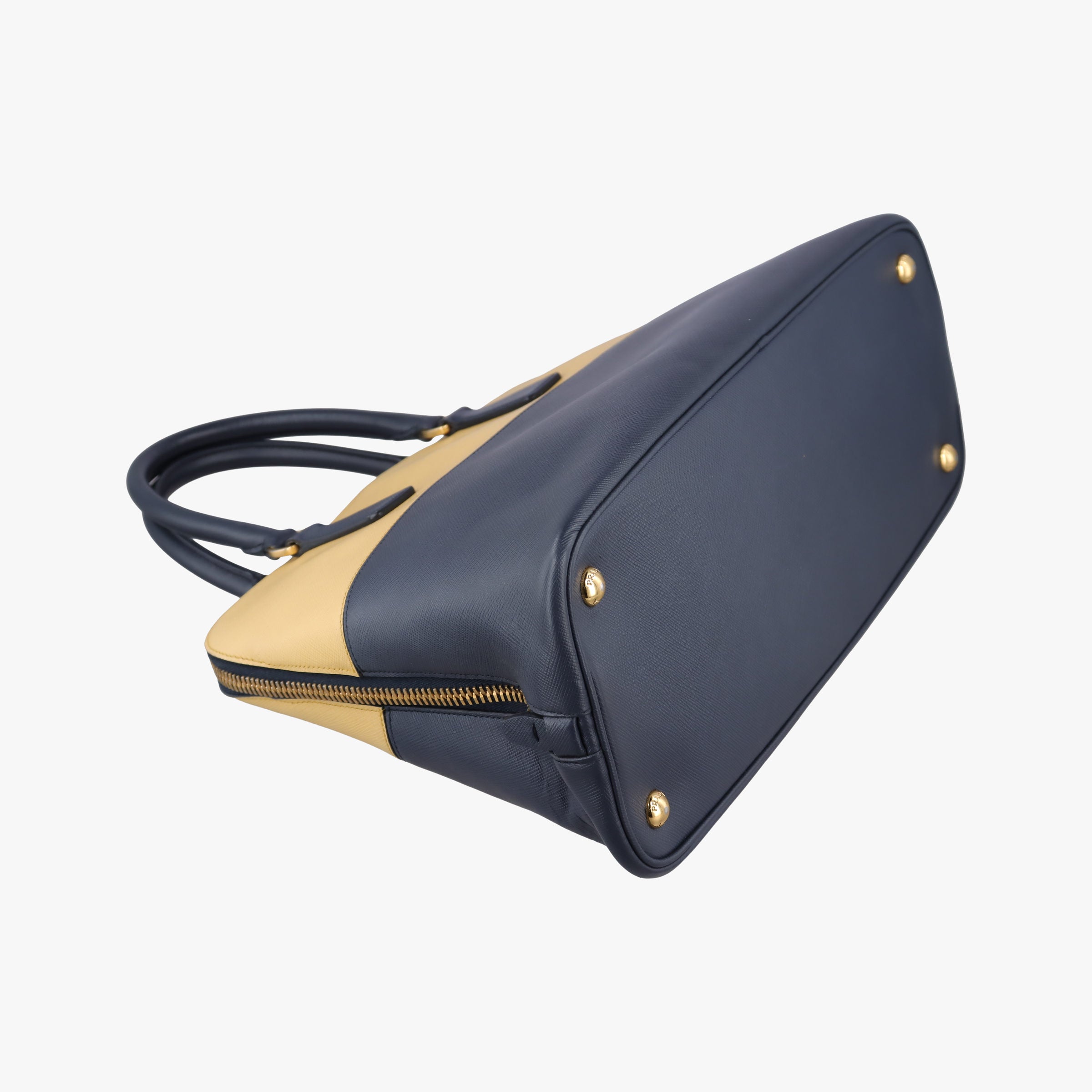Promenade Navy x yellow SAFFIANO Leather BL836T 7 Bプロムナード ネービーxイェロー サフィアーノレザー BL836T 7 B