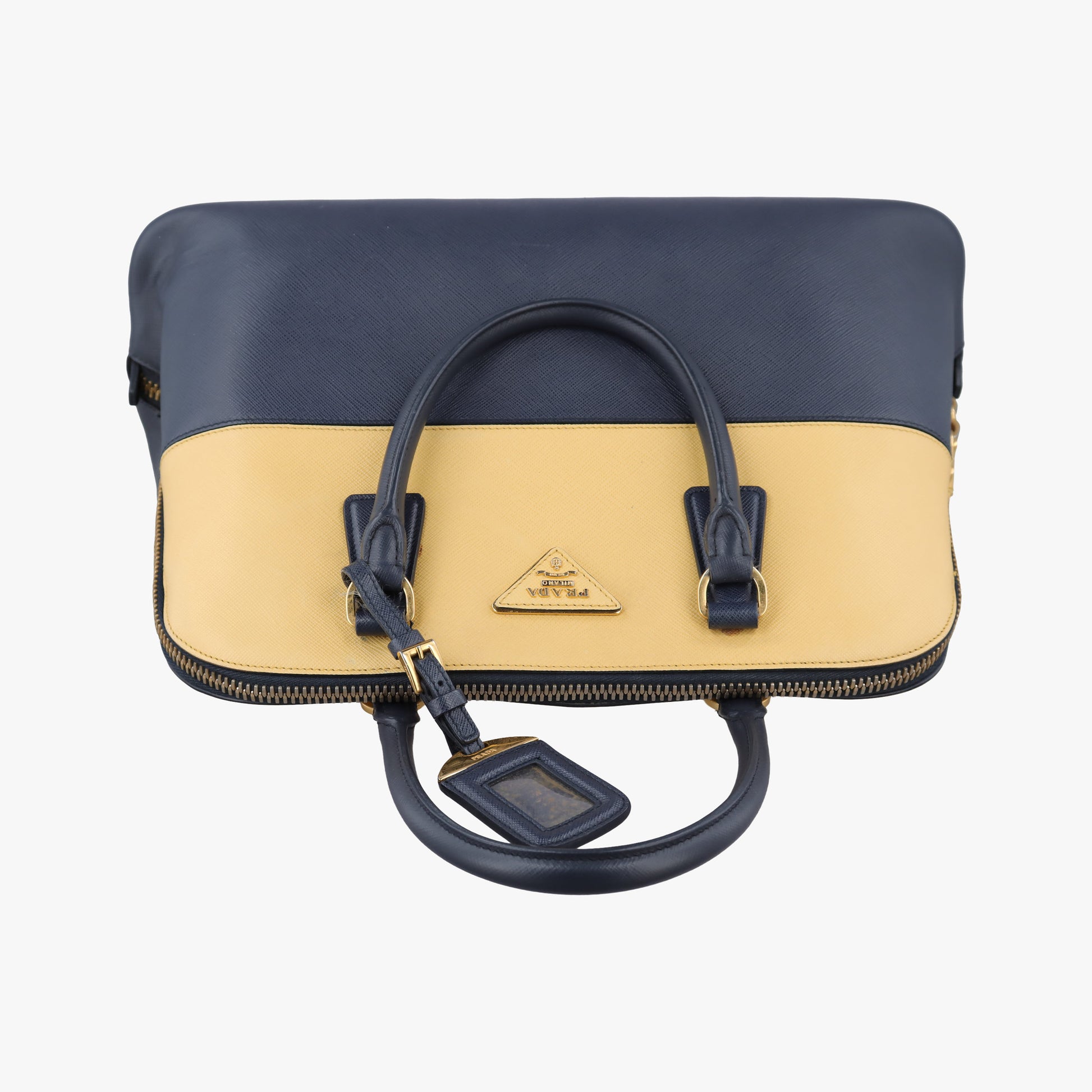 Promenade Navy x yellow SAFFIANO Leather BL836T 7 Bプロムナード ネービーxイェロー サフィアーノレザー BL836T 7 B