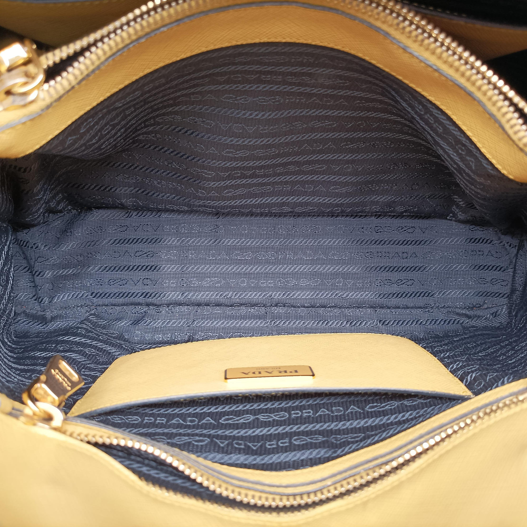 Promenade Navy x yellow SAFFIANO Leather BL836T 7 Bプロムナード ネービーxイェロー サフィアーノレザー BL836T 7 B