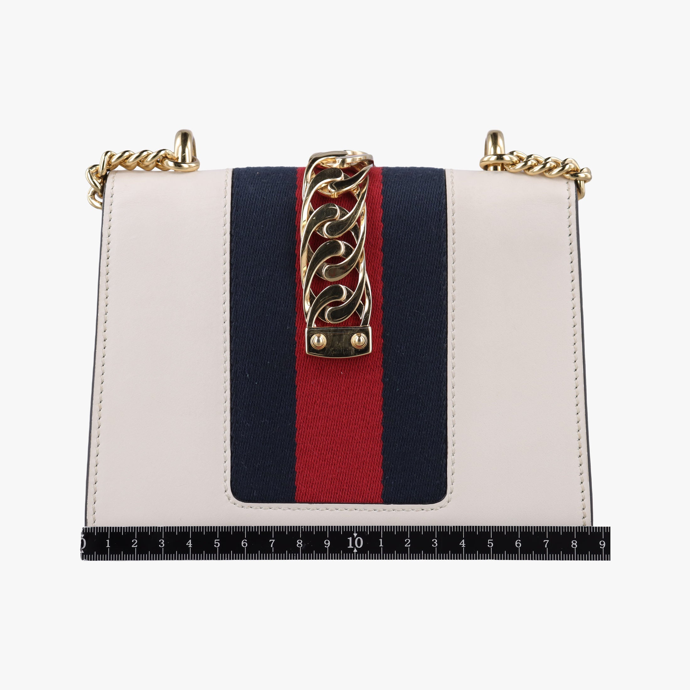Sylvie Ivory×navy×red Leather 431666 G021868694シルヴィ アイボリー×ネイビー×レッド レザー 431666 G021868694