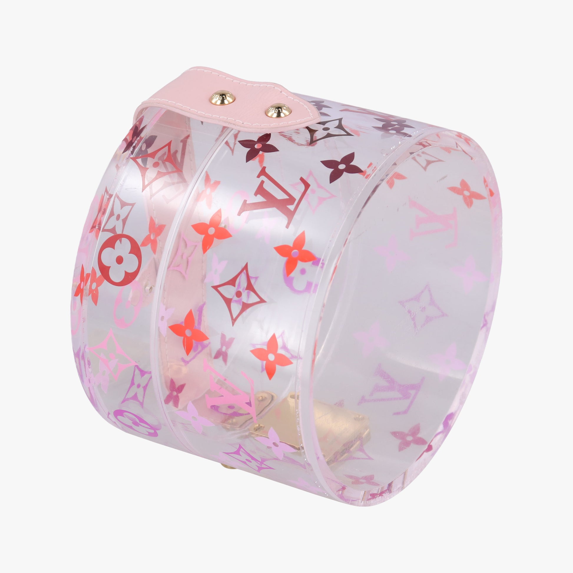Boite Scott Trunk Jewelry Makeup Box Pink×multicolor Plexiglass GI0362 GI0362 DI0159ボワット スコット トランク ジュエリー メイクボックス ピンク×マルチカラー プレキシガラス GI0362 GI0362 DI0159