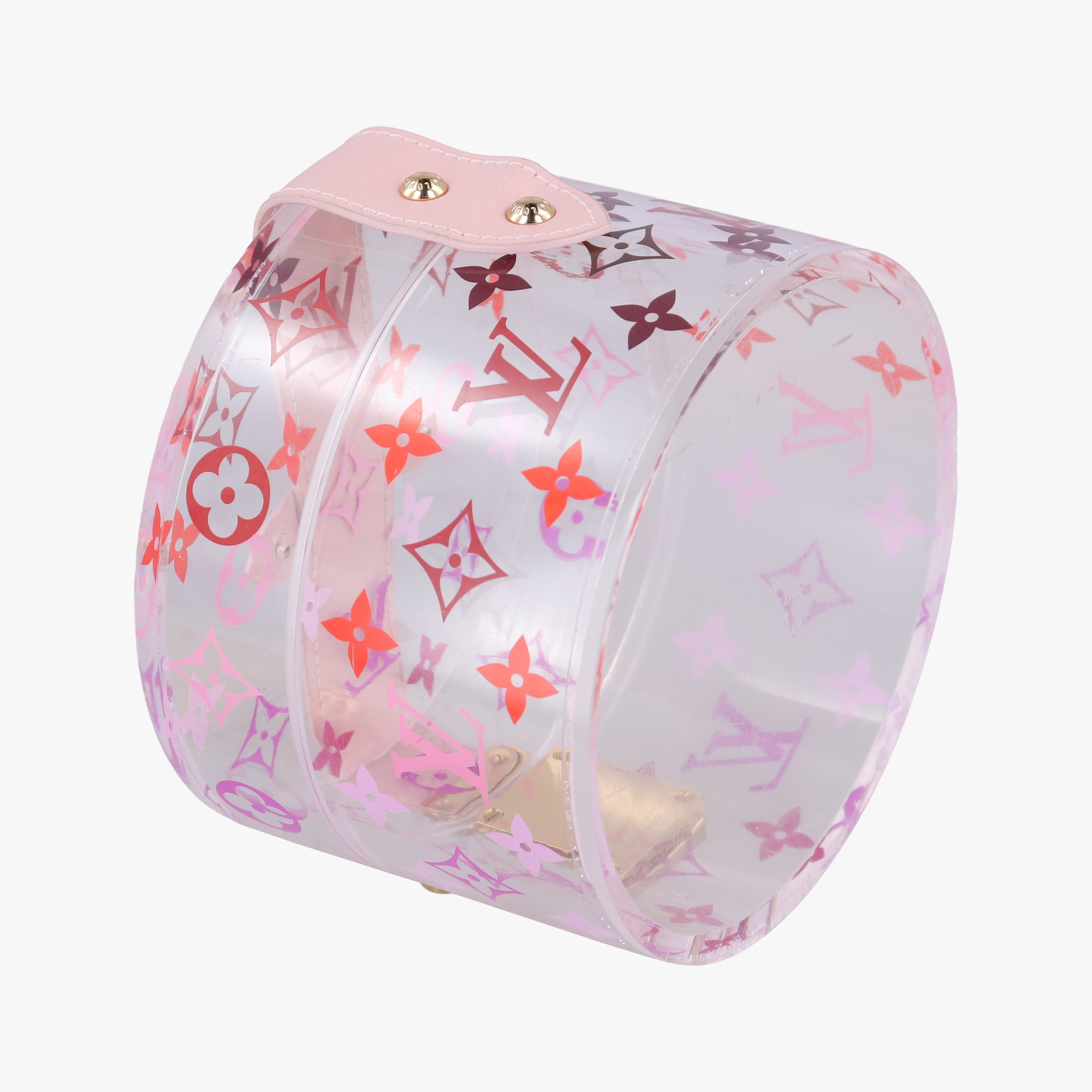 Boite Scott Trunk Jewelry Makeup Box Pink×multicolor Plexiglass GI0362 GI0362 DI0159ボワット スコット トランク ジュエリー メイクボックス ピンク×マルチカラー プレキシガラス GI0362 GI0362 DI0159