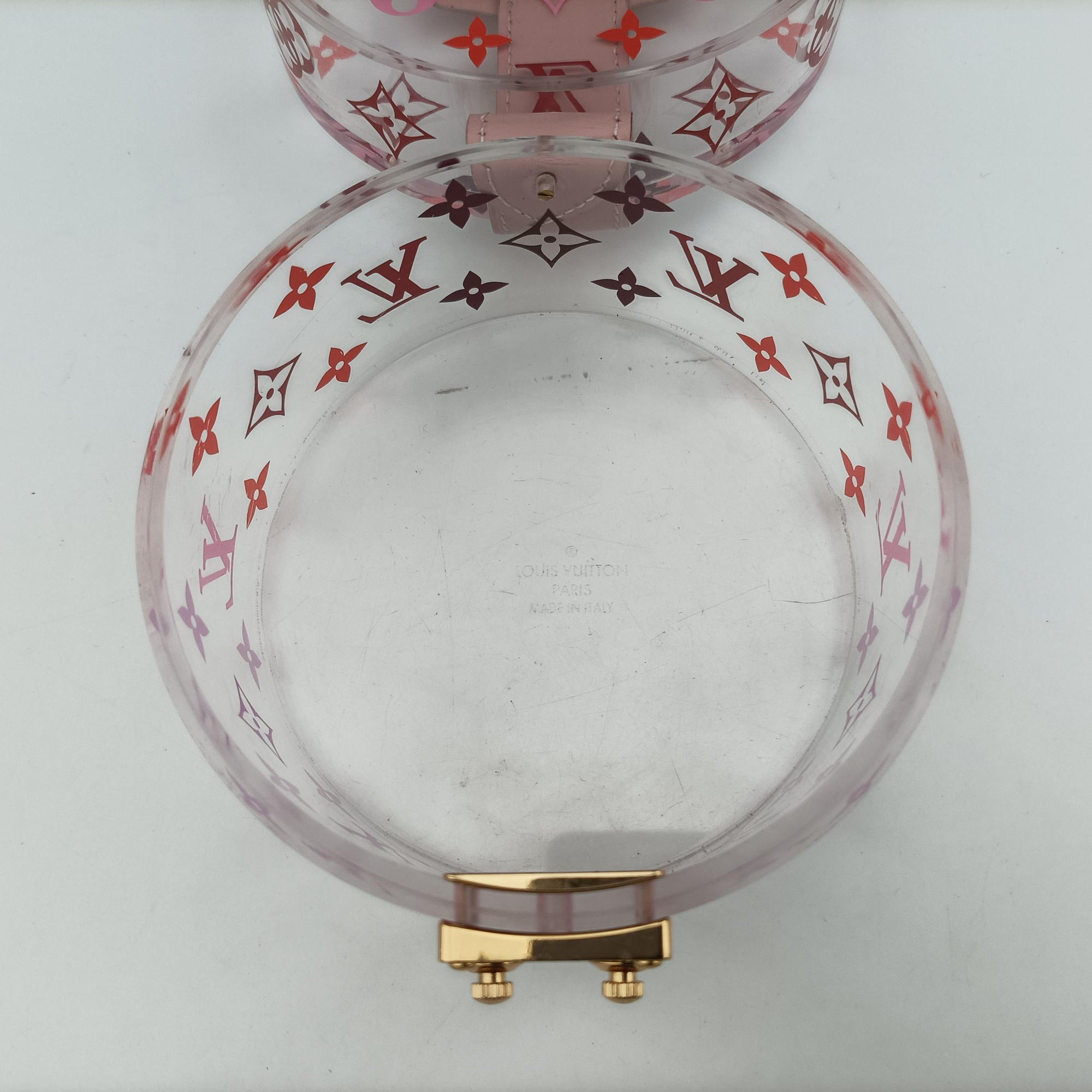 Boite Scott Trunk Jewelry Makeup Box Pink×multicolor Plexiglass GI0362 GI0362 DI0159ボワット スコット トランク ジュエリー メイクボックス ピンク×マルチカラー プレキシガラス GI0362 GI0362 DI0159