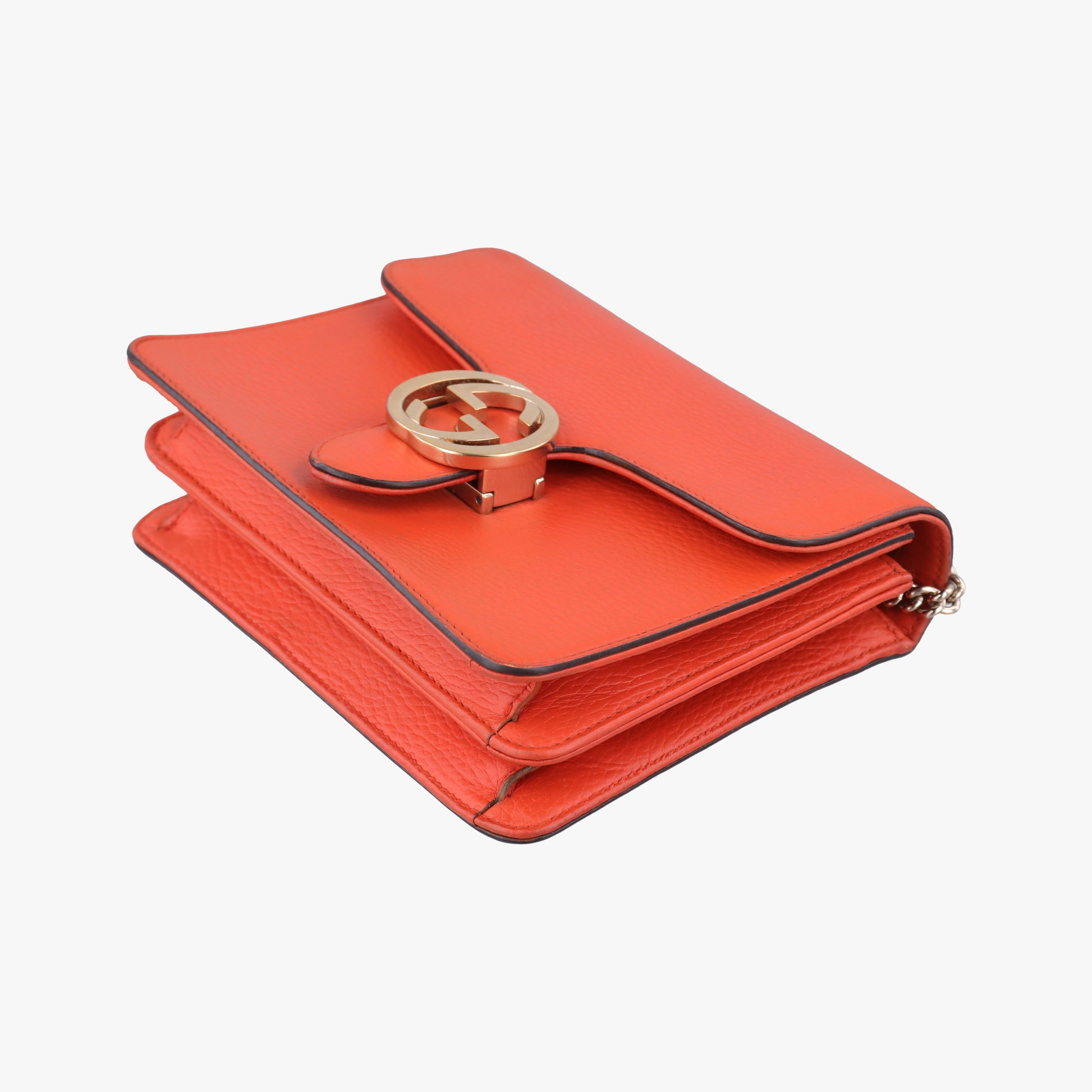 Interlocking G Orange Leather 510304 F027085672インターロッキングG オレンジ レザー 510304 F027085672