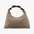 horsebit hobo Brown canvas 115867 C3055594ホースビット ブラウン キャンバス 115867 C3055594
