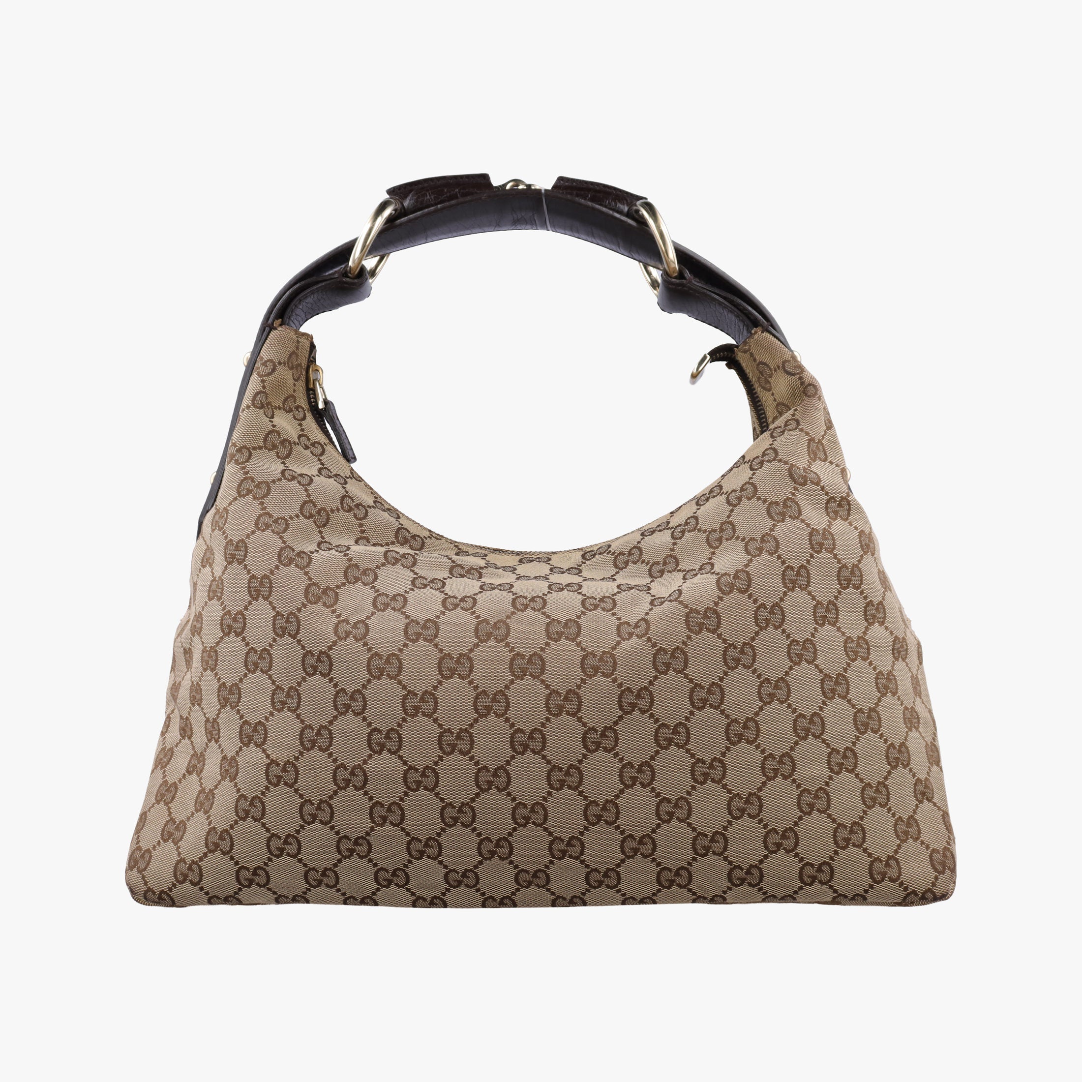 horsebit hobo Brown canvas 115867 C3055594ホースビット ブラウン キャンバス 115867 C3055594