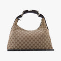 horsebit hobo Brown canvas 115867 C3055594ホースビット ブラウン キャンバス 115867 C3055594