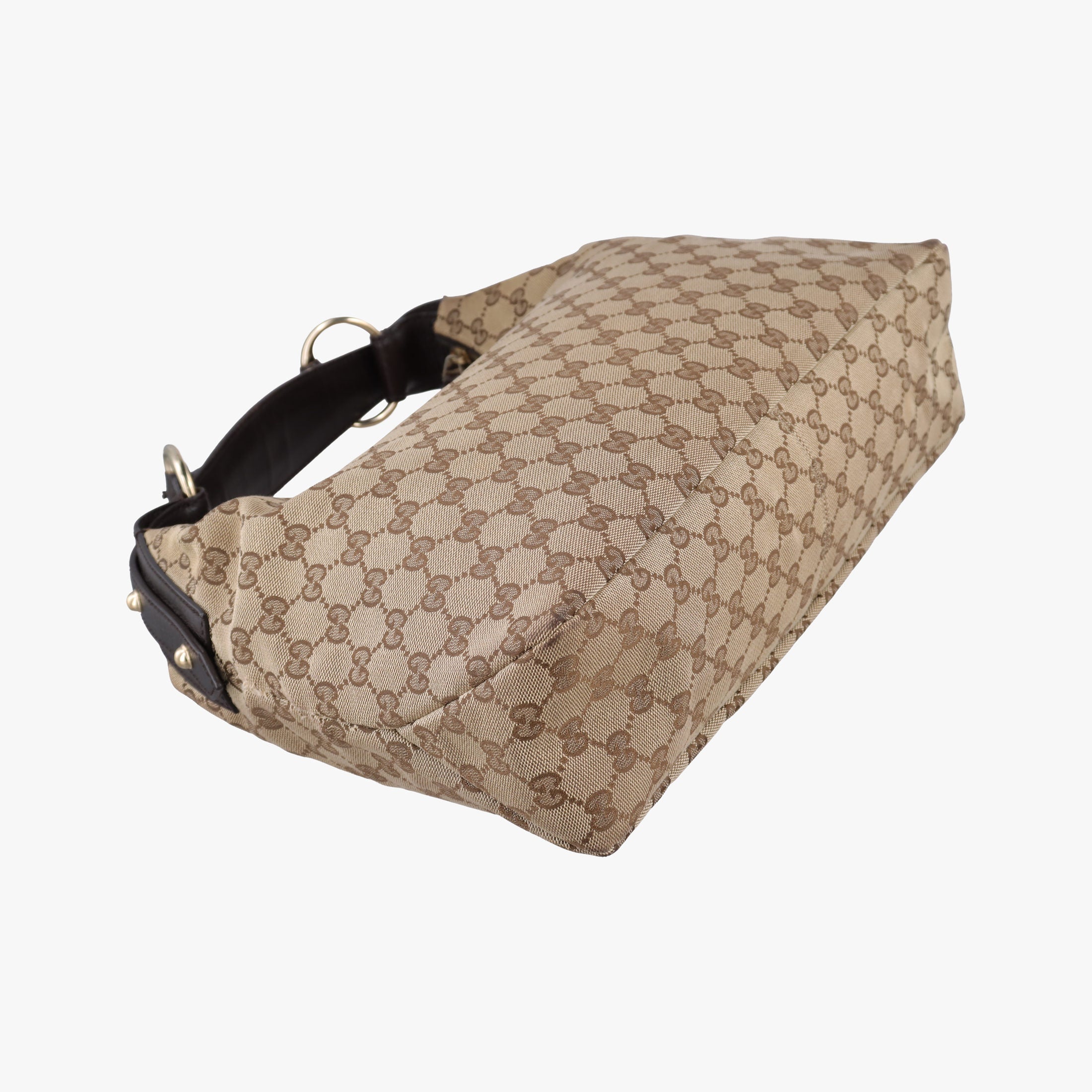 horsebit hobo Brown canvas 115867 C3055594ホースビット ブラウン キャンバス 115867 C3055594