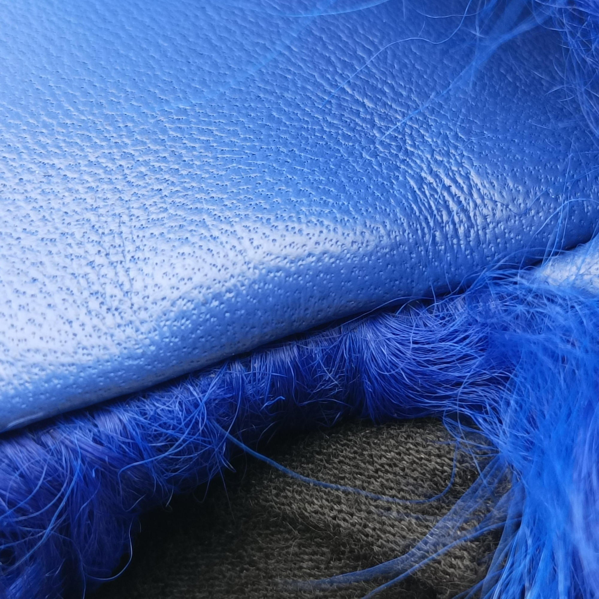 Shearling CC Hook Card Holder Blue wool AP2397 31690490シアリングCCフックカードホルダー ブルー ウール AP2397 31690490