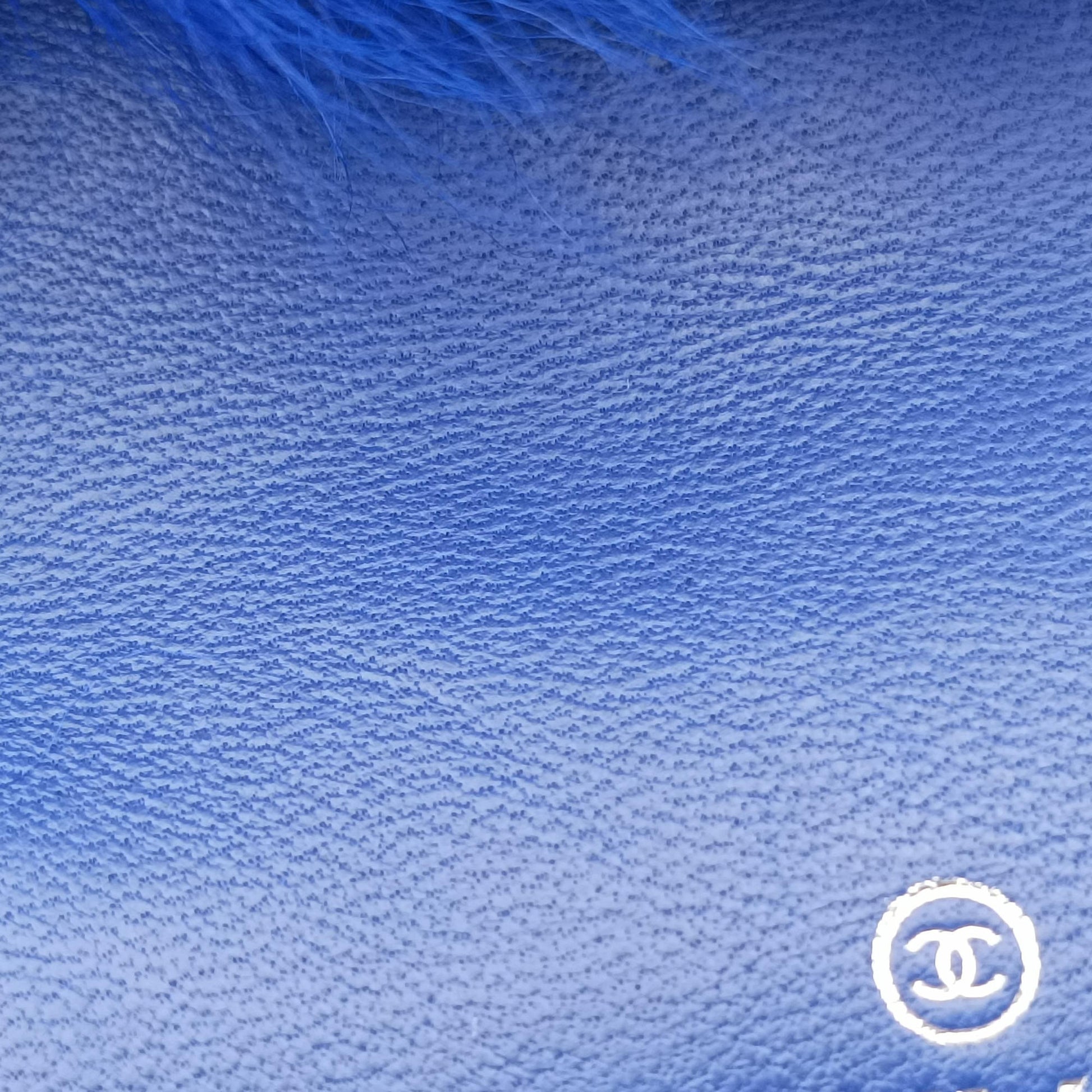 Shearling CC Hook Card Holder Blue wool AP2397 31690490シアリングCCフックカードホルダー ブルー ウール AP2397 31690490