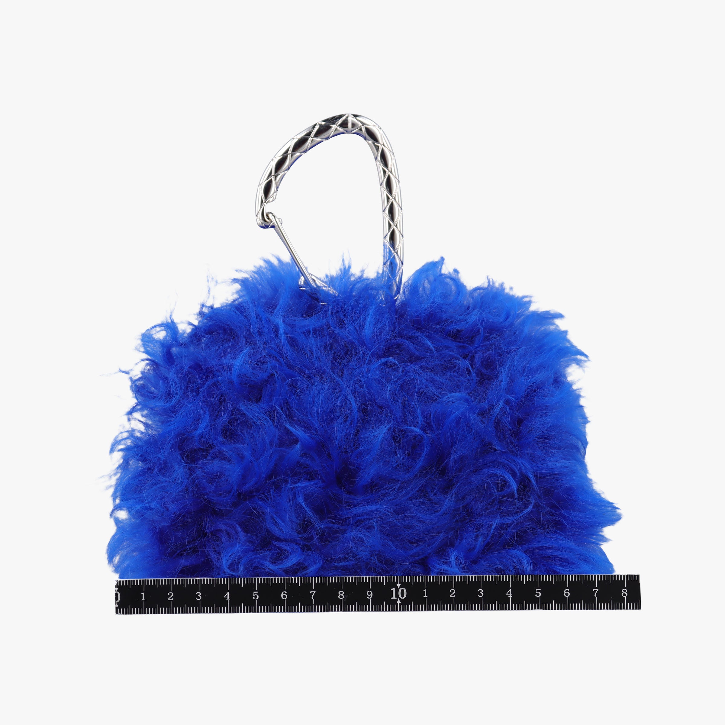Shearling CC Hook Card Holder Blue wool AP2397 31690490シアリングCCフックカードホルダー ブルー ウール AP2397 31690490