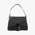 Baguette Zucchino Brown canvas×leather 8BR001 2348-8BR001 038マンマバケット ズッキーノ柄 ブラウン キャンバス×レザー 8BR001 2348-8BR001 038