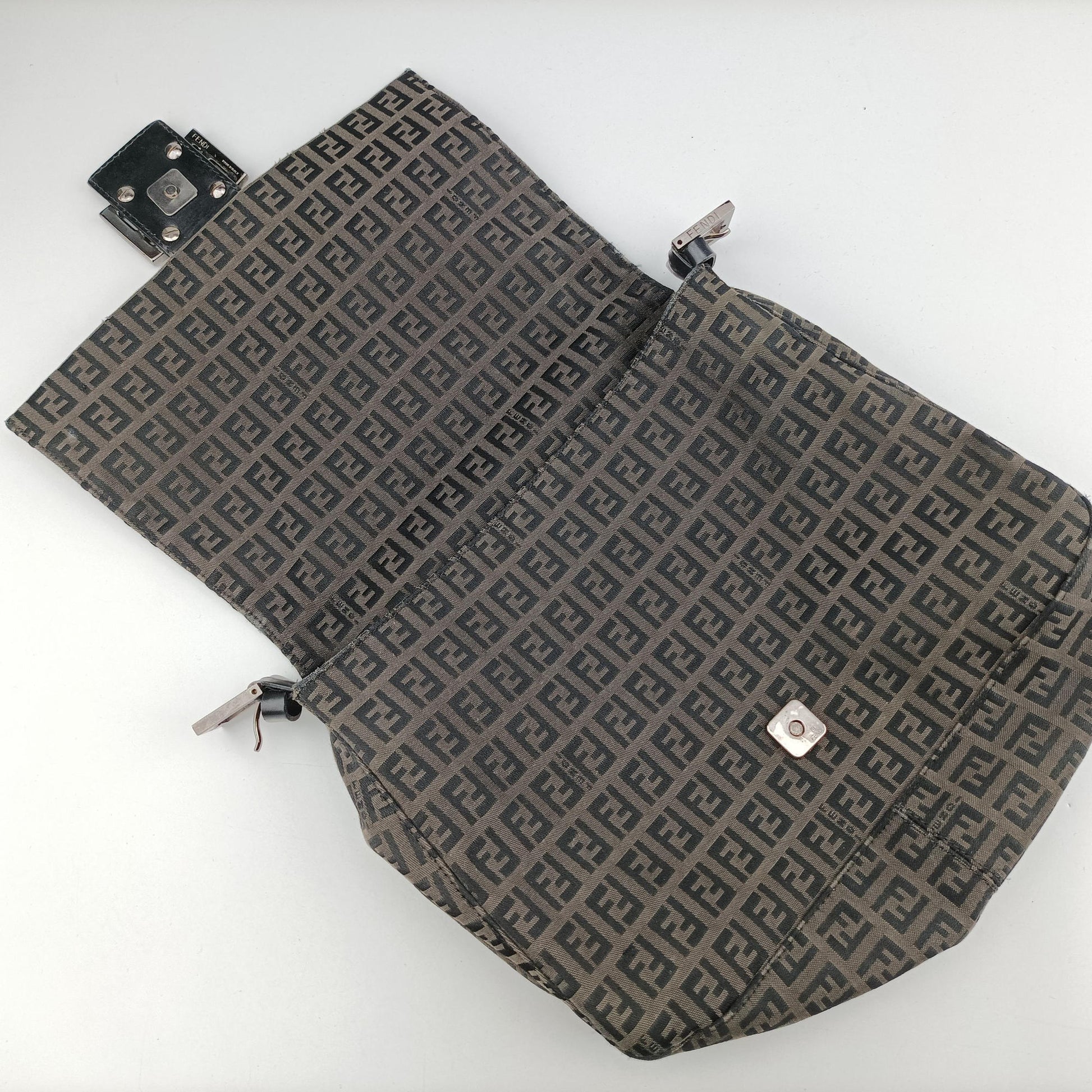 Baguette Zucchino Brown canvas×leather 8BR001 2348-8BR001 038マンマバケット ズッキーノ柄 ブラウン キャンバス×レザー 8BR001 2348-8BR001 038
