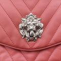 Chevron Jersey Trim Leo Lion Pink Leather A49312 14684588ジャージ Vステッチ ライオン ココマーク ピンク レザー A49312 14684588