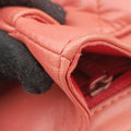 Chevron Jersey Trim Leo Lion Pink Leather A49312 14684588ジャージ Vステッチ ライオン ココマーク ピンク レザー A49312 14684588