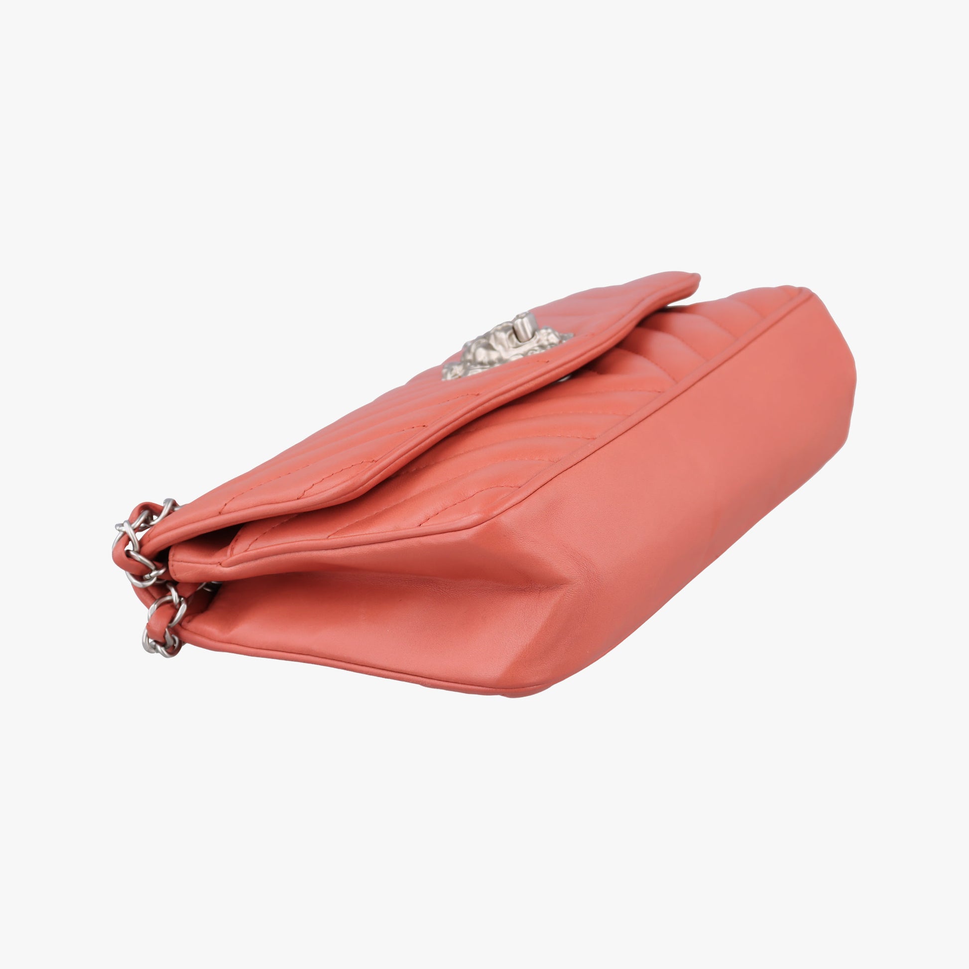 Chevron Jersey Trim Leo Lion Pink Leather A49312 14684588ジャージ Vステッチ ライオン ココマーク ピンク レザー A49312 14684588
