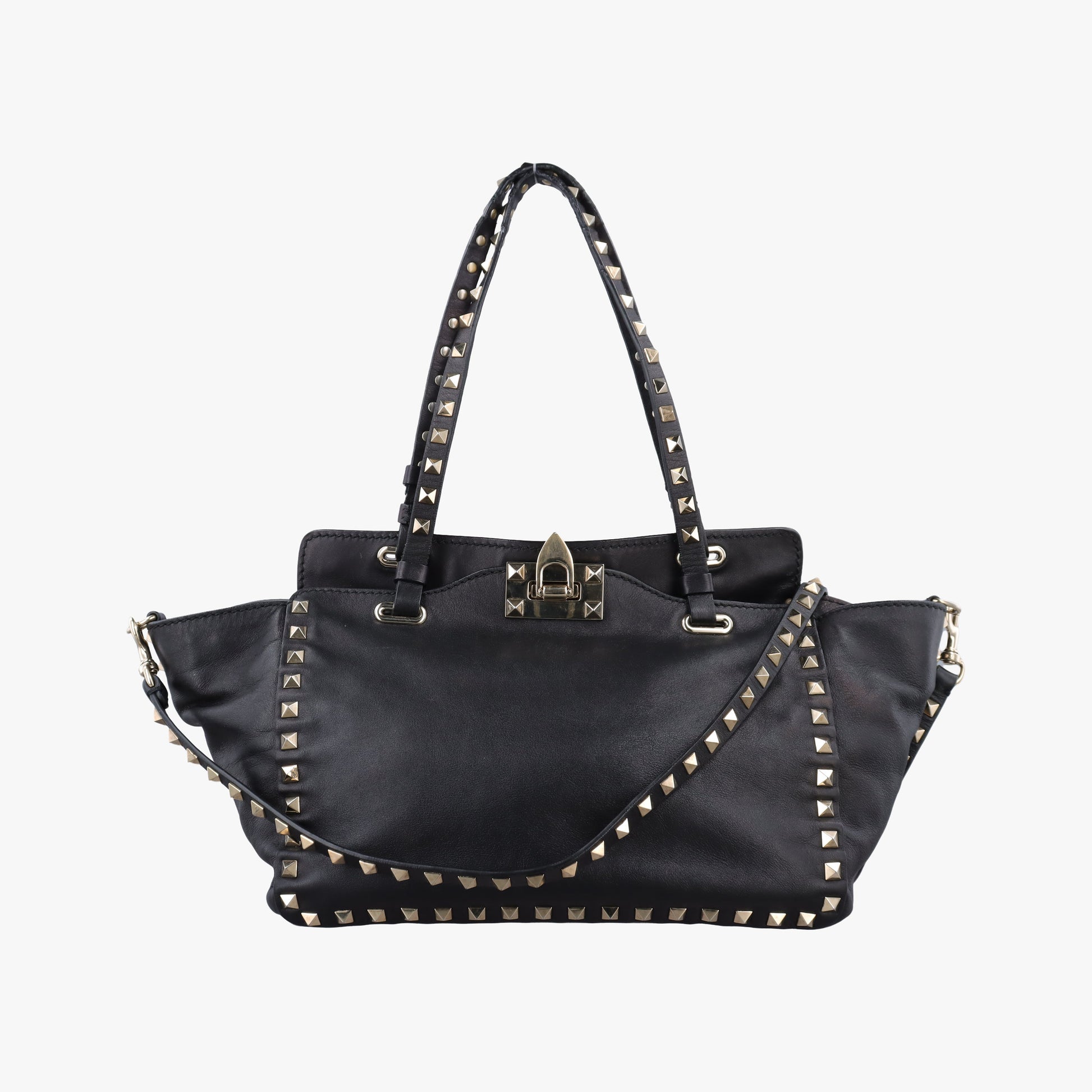 Rockstud Black Leather BS-E037BOL1ロックスタッズ ブラック レザー BS-E037BOL1