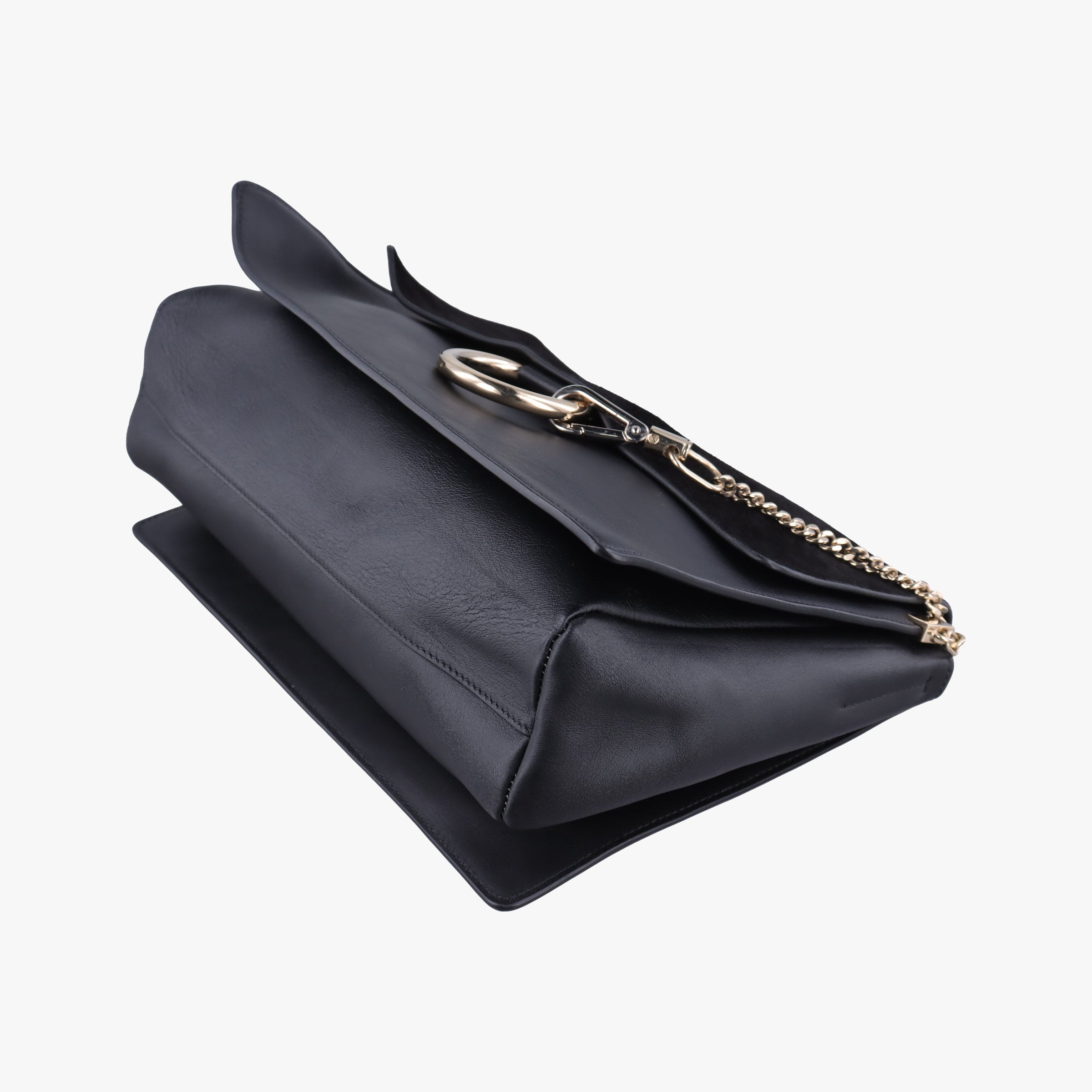 FAYE Black Suede × leather 01-16-50-65フェイ ブラック スエード×レザー 01-16-50-65
