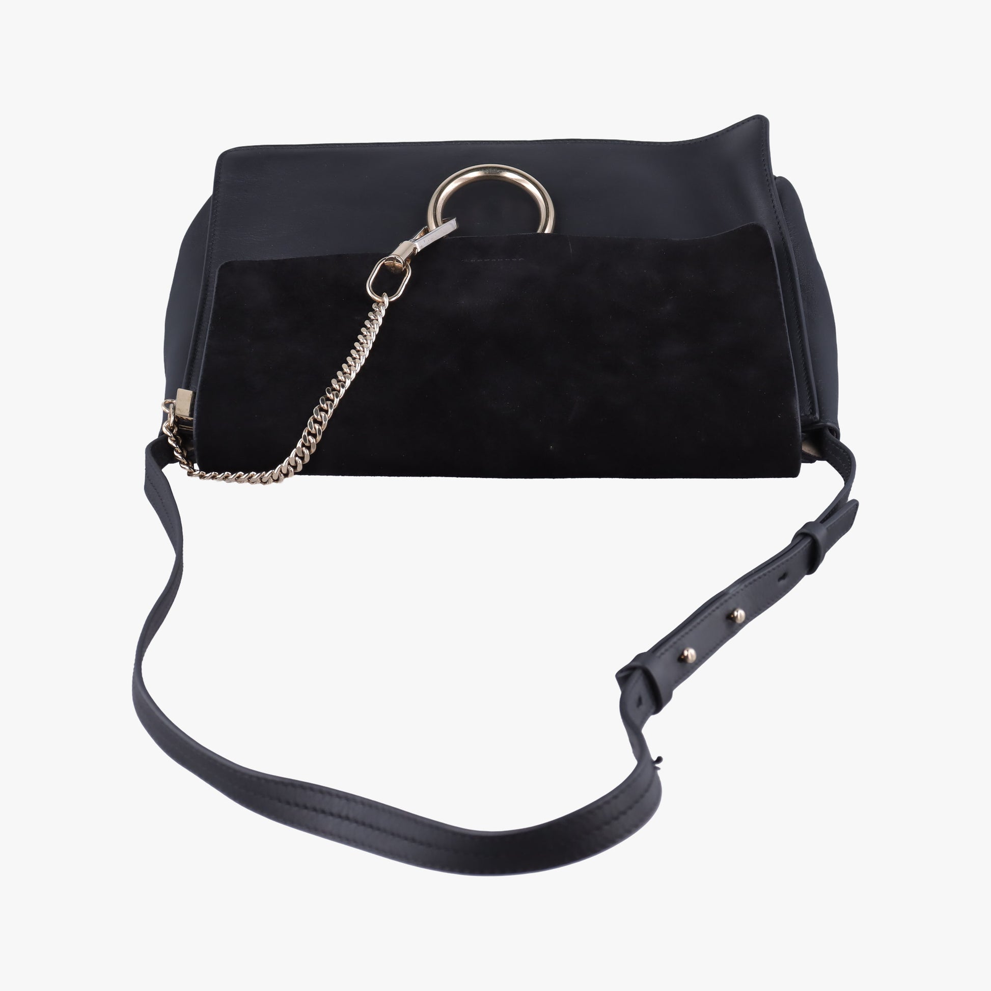 FAYE Black Suede × leather 01-16-50-65フェイ ブラック スエード×レザー 01-16-50-65