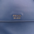 Half Flap Double Turn Lock Blue SAFFIANO Leather BN2821 117 Fハーフフラップダブルターンロック ブルー サフィアーノレザー BN2821 117 F
