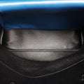 Half Flap Double Turn Lock Blue SAFFIANO Leather BN2821 117 Fハーフフラップダブルターンロック ブルー サフィアーノレザー BN2821 117 F