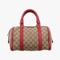 Sherry Line khaki×red canvas×leather 269876 G012362812シェリーライン カーキ×レッド キャンバス×レザー 269876 G012362812