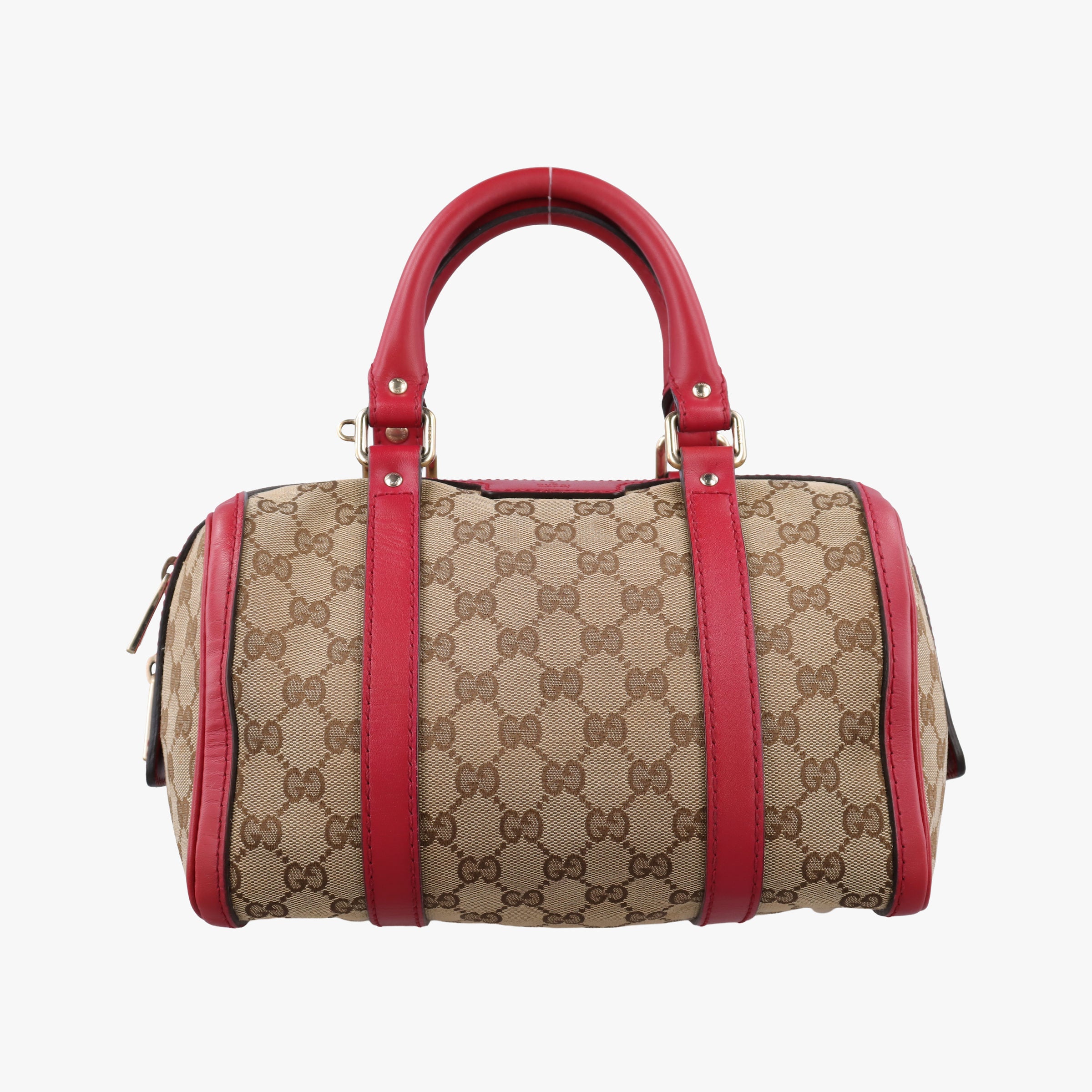 Sherry Line khaki×red canvas×leather 269876 G012362812シェリーライン カーキ×レッド キャンバス×レザー 269876 G012362812